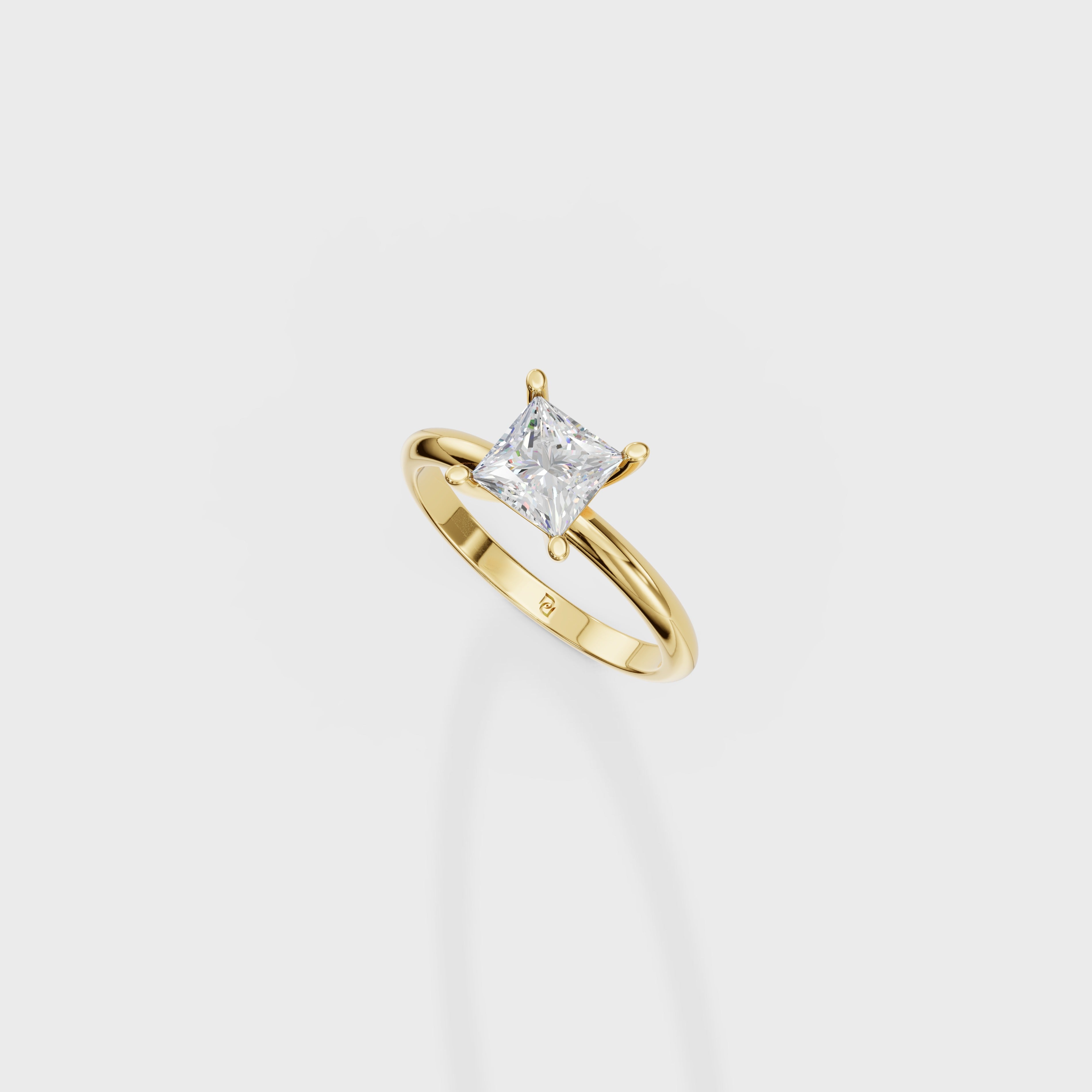 Princess Cut Solitaire Ring