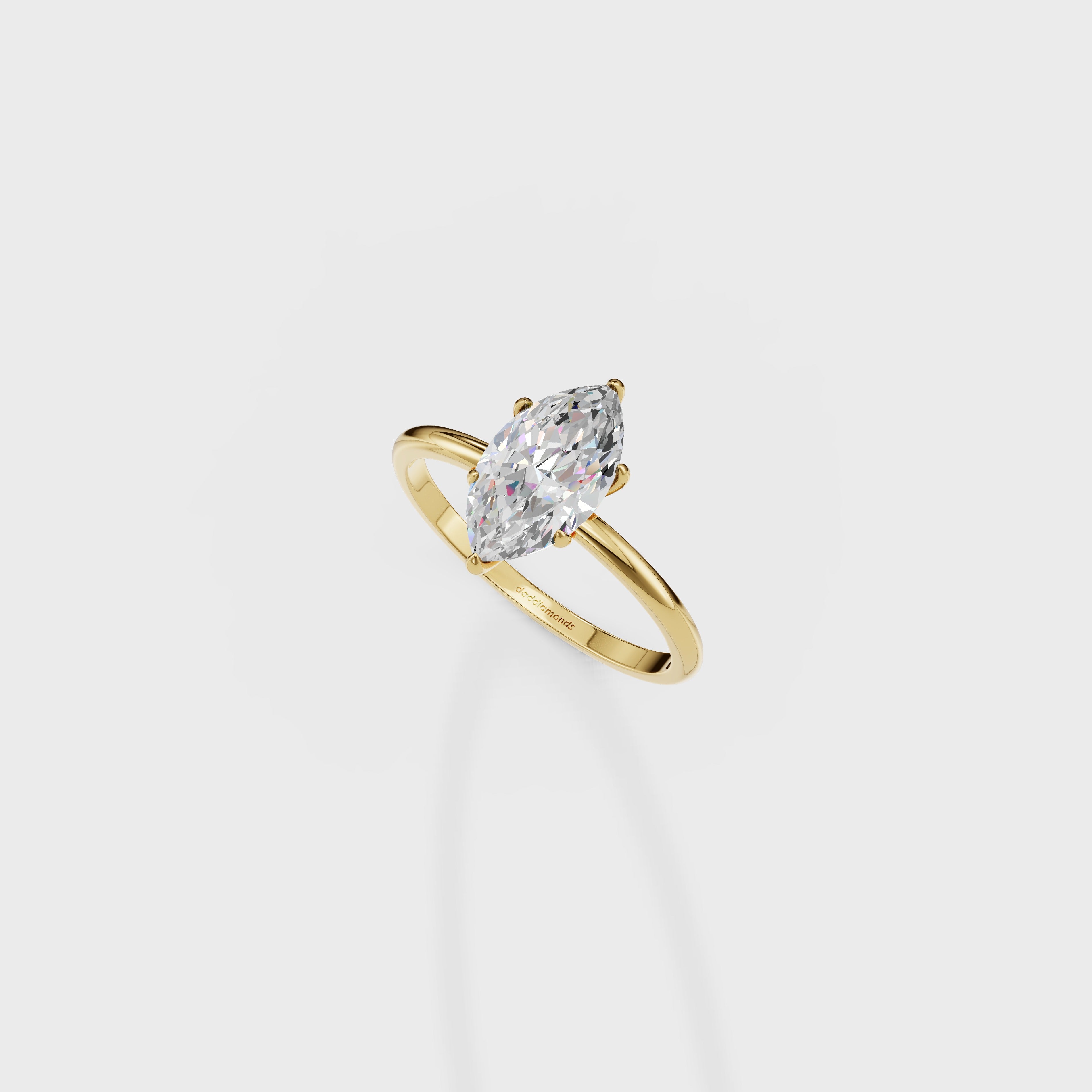 Marquise Cut Diamond Solitaire Ring