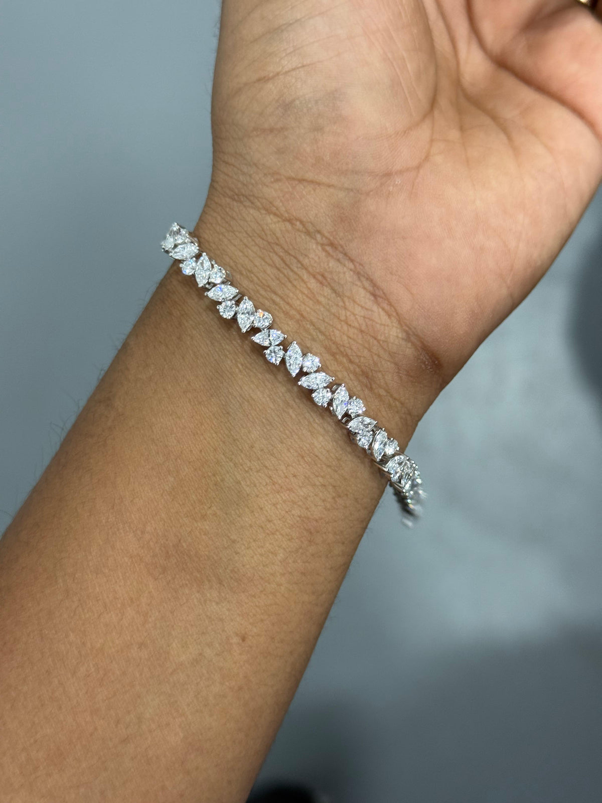 Marquise & Round Diamond Bracelet