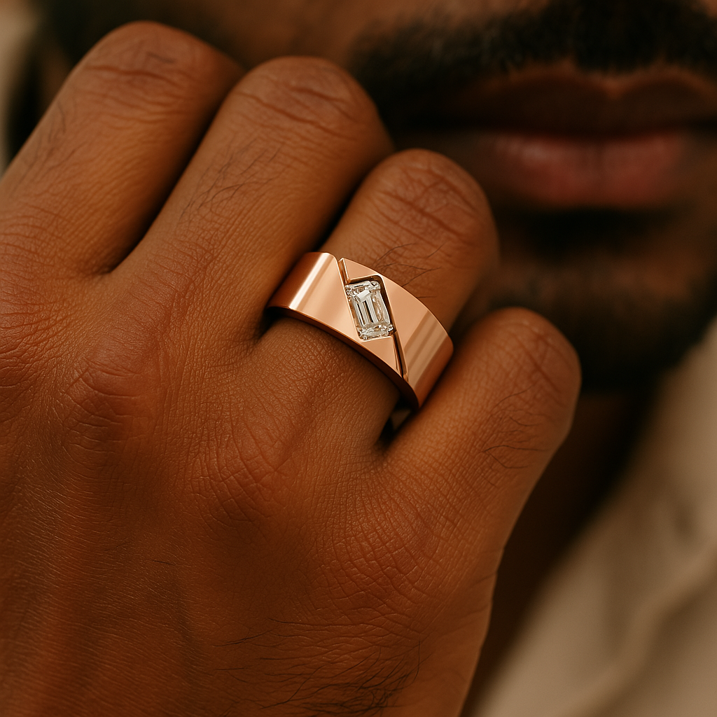 Solstice Emerald Men's Ring
