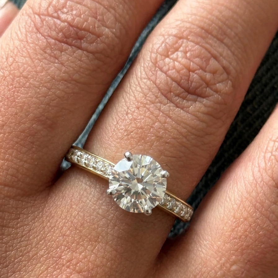 1ct Diamond Height Ring