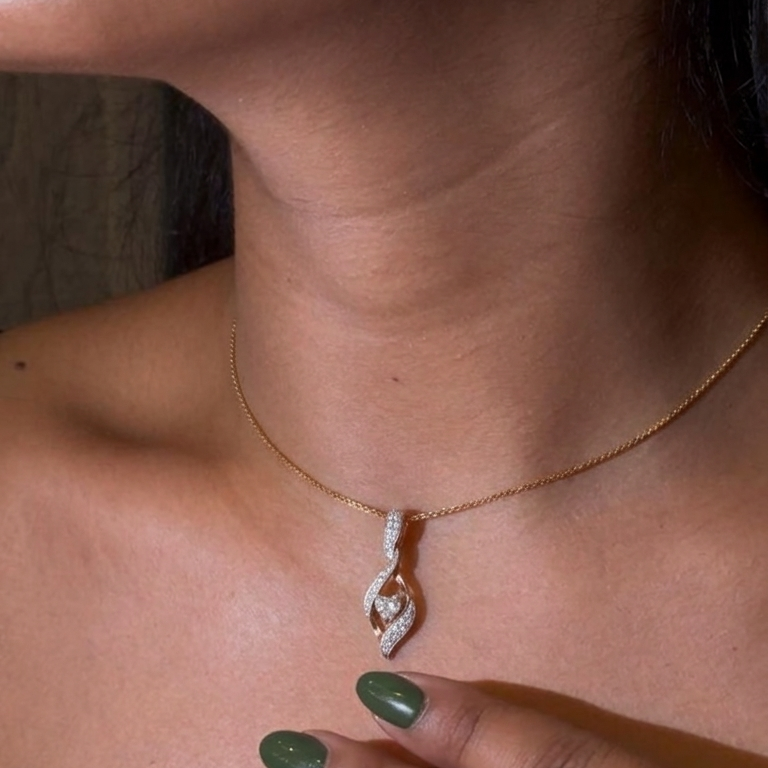 Twisted Heart Pendant