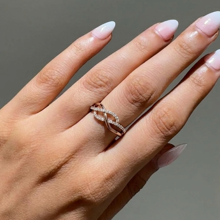 Endless Love Diamond Infinity Band