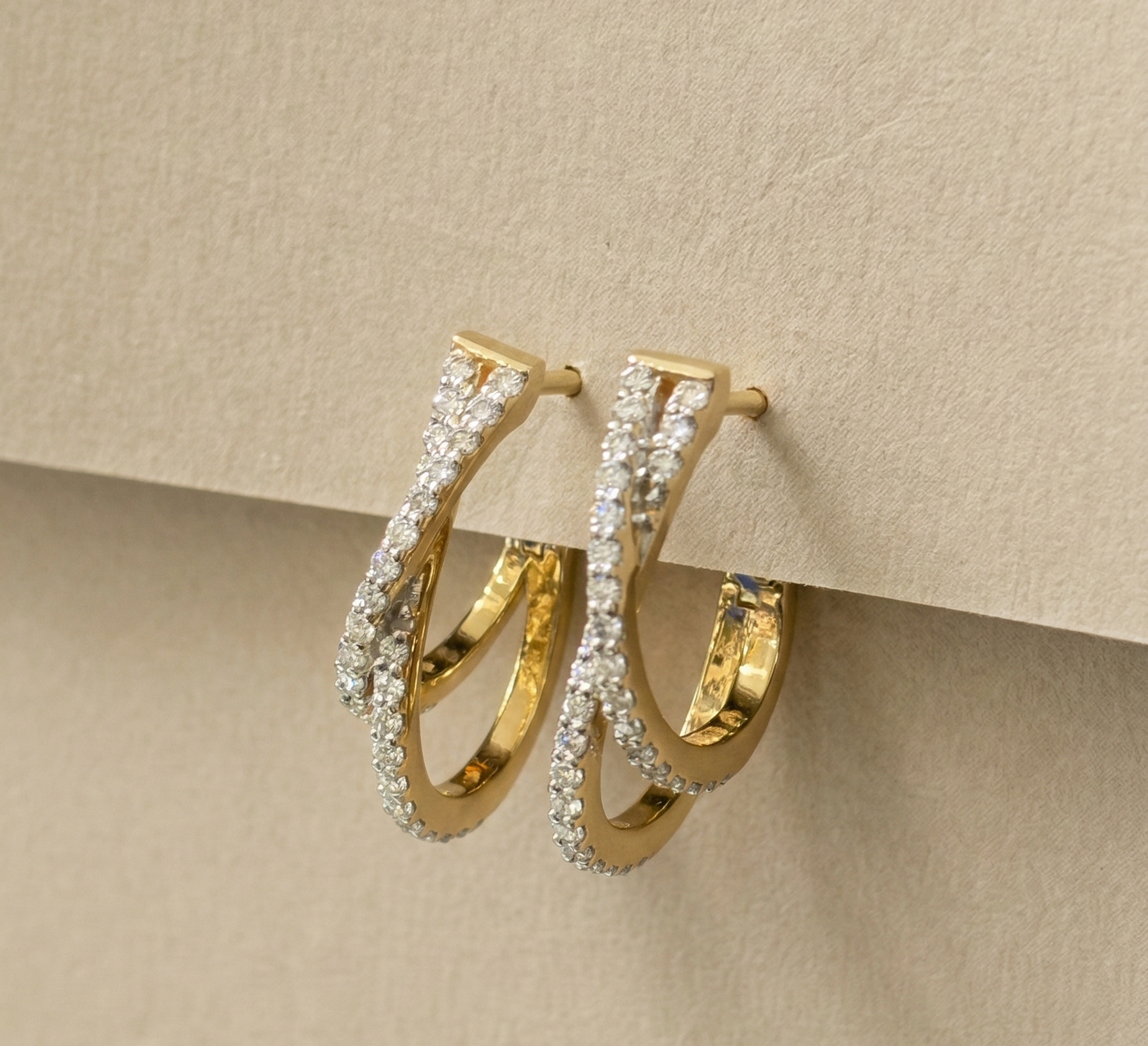 Diamond Hoop Earrings