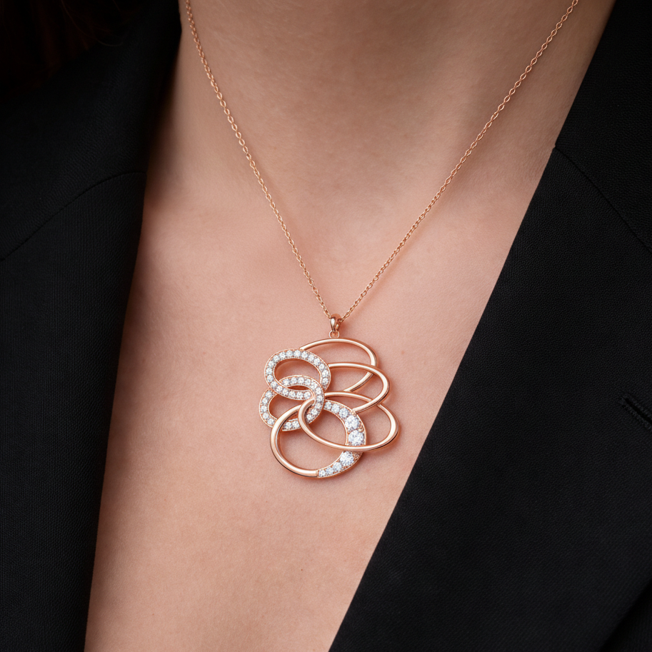 Figure Dual Swirl Pendant