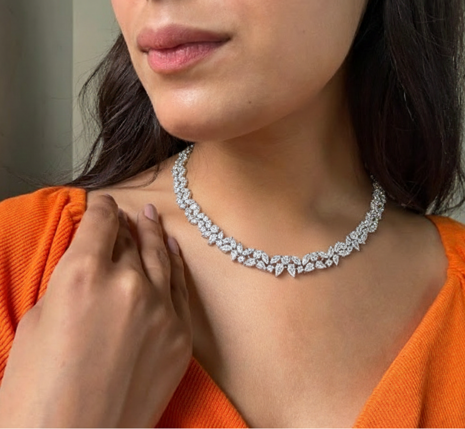 Sparkling Necklace & Earrings for Special Occasions