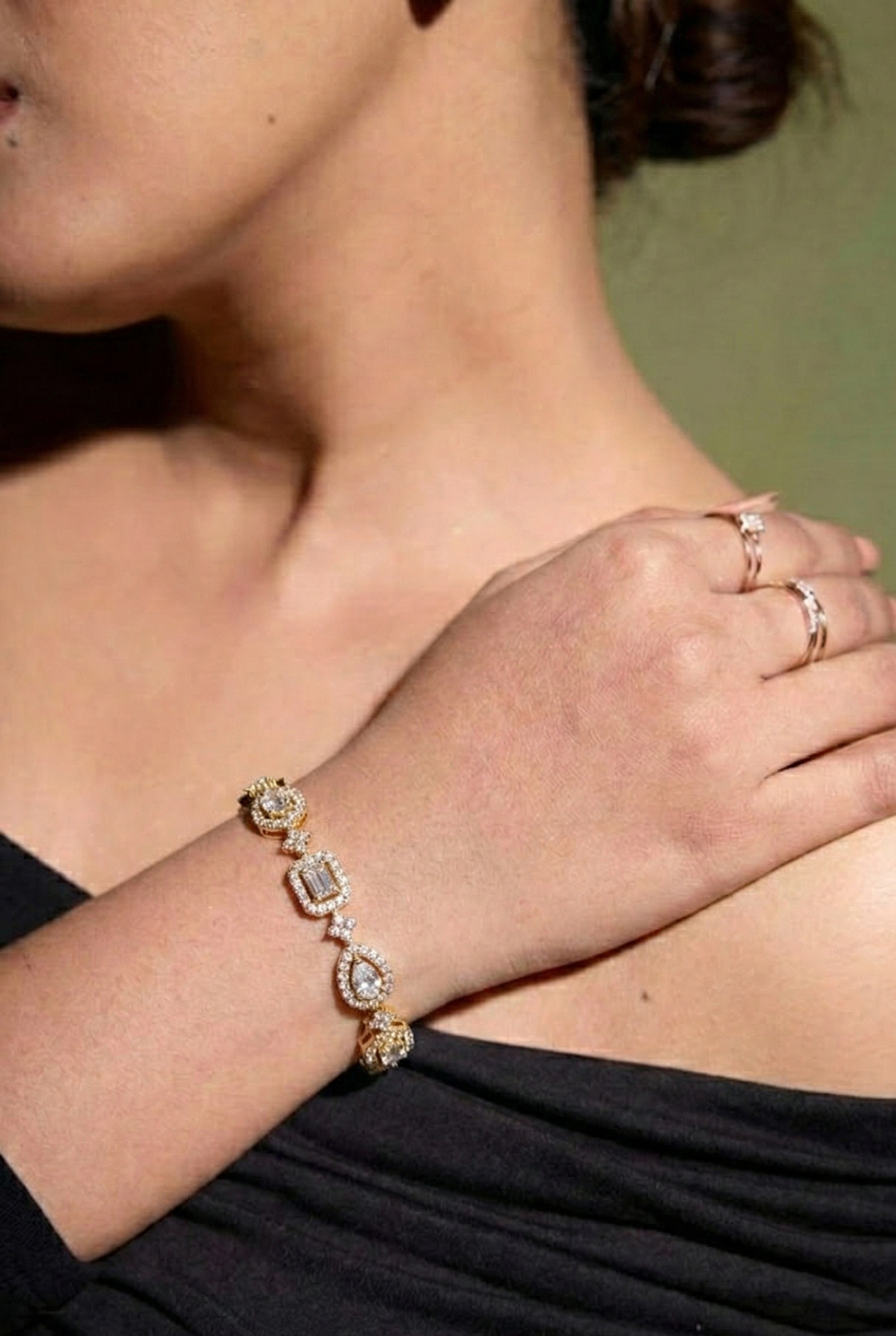 Symphony Of Shapes Tennis Bracelet