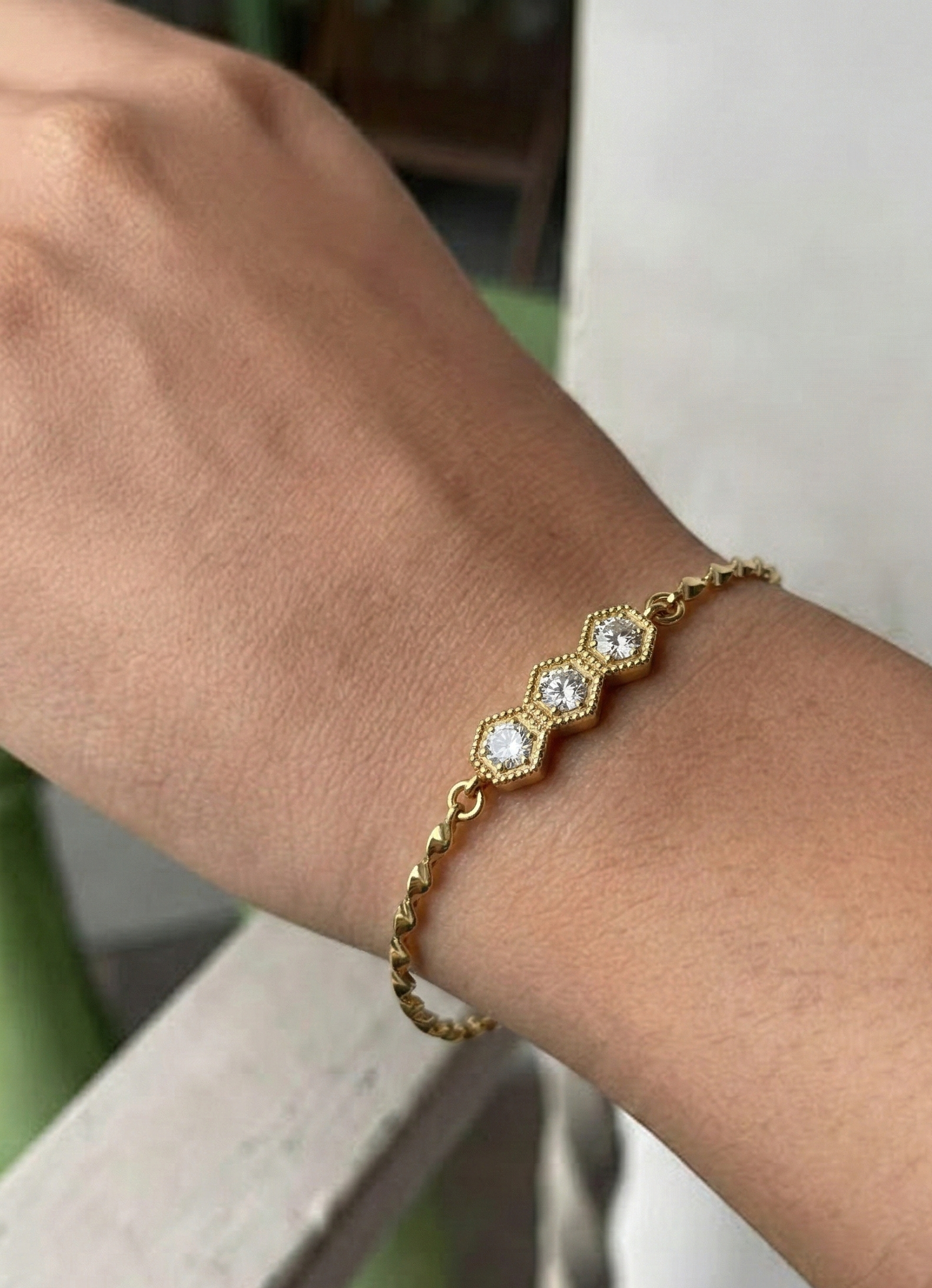 Dainty Diamond Bracelet