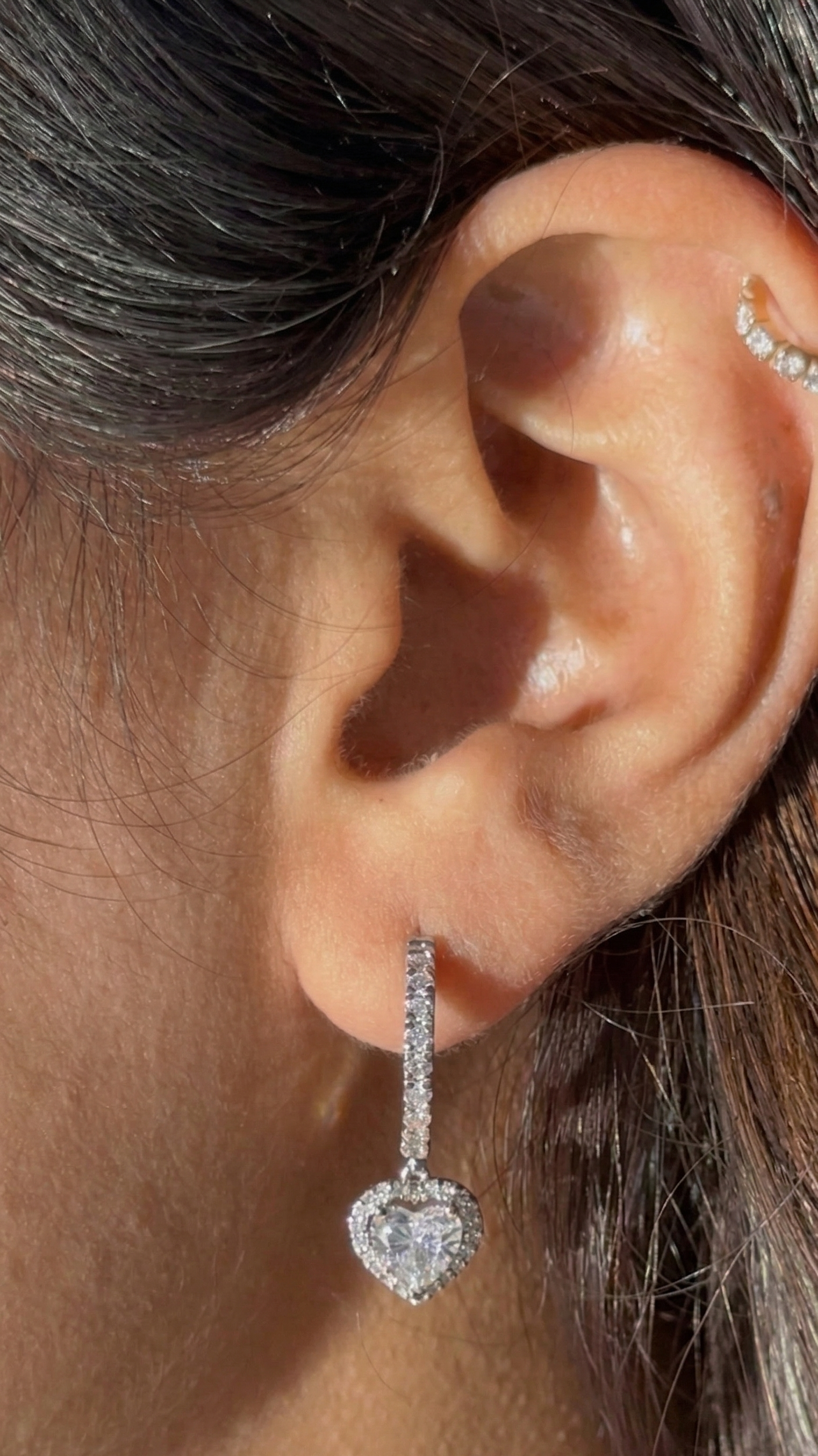 Halo Heart Beauty Danglers