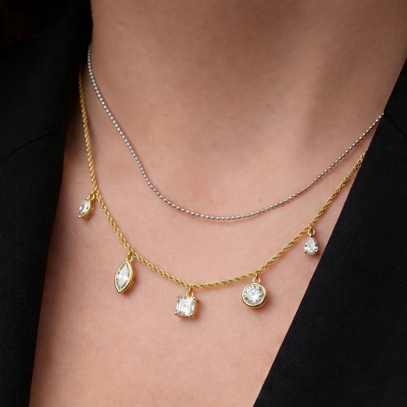 Dazzling constellation diamonds charm
