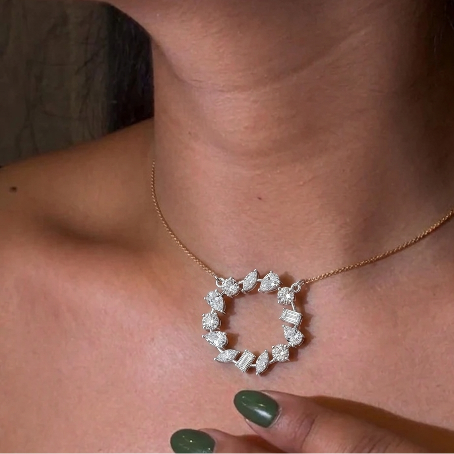 Celestial Orbit Diamond Pendant