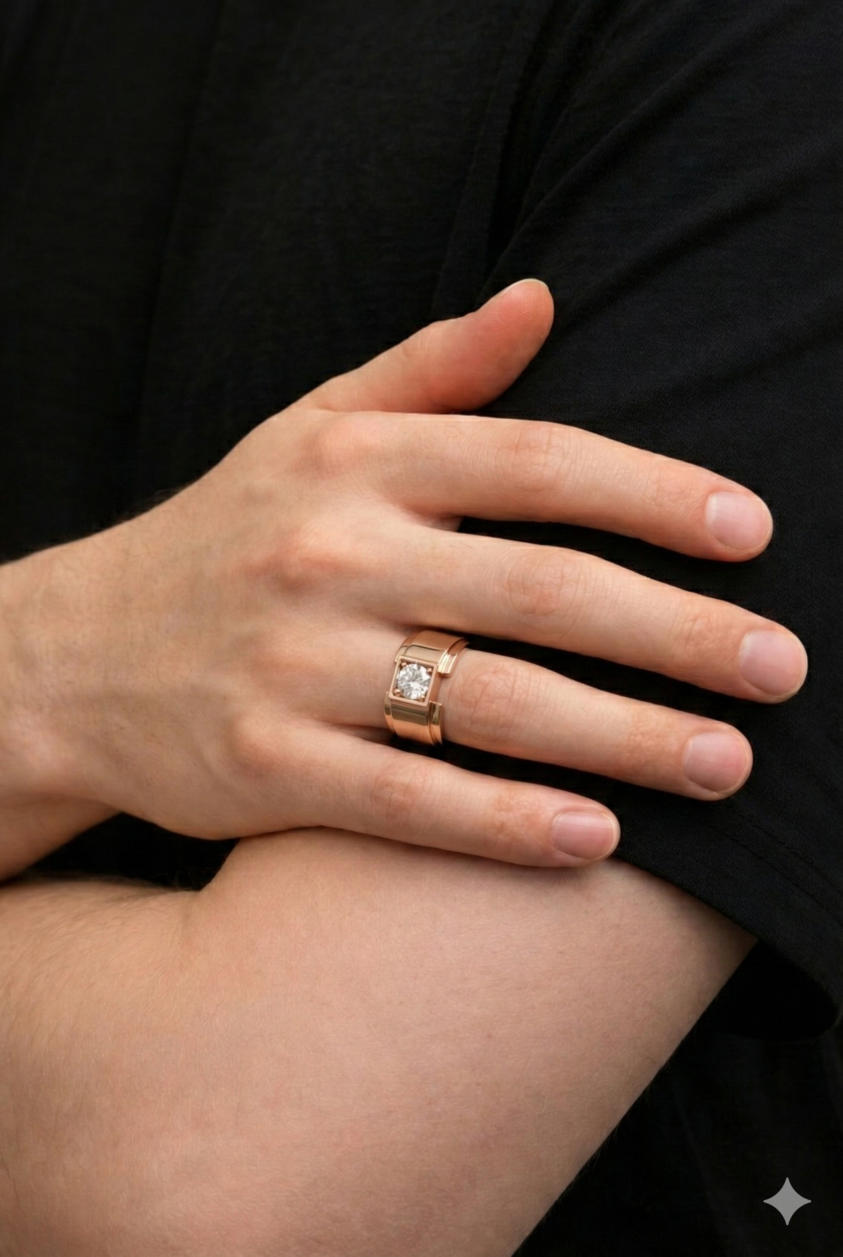 Citadel Round Men's Ring