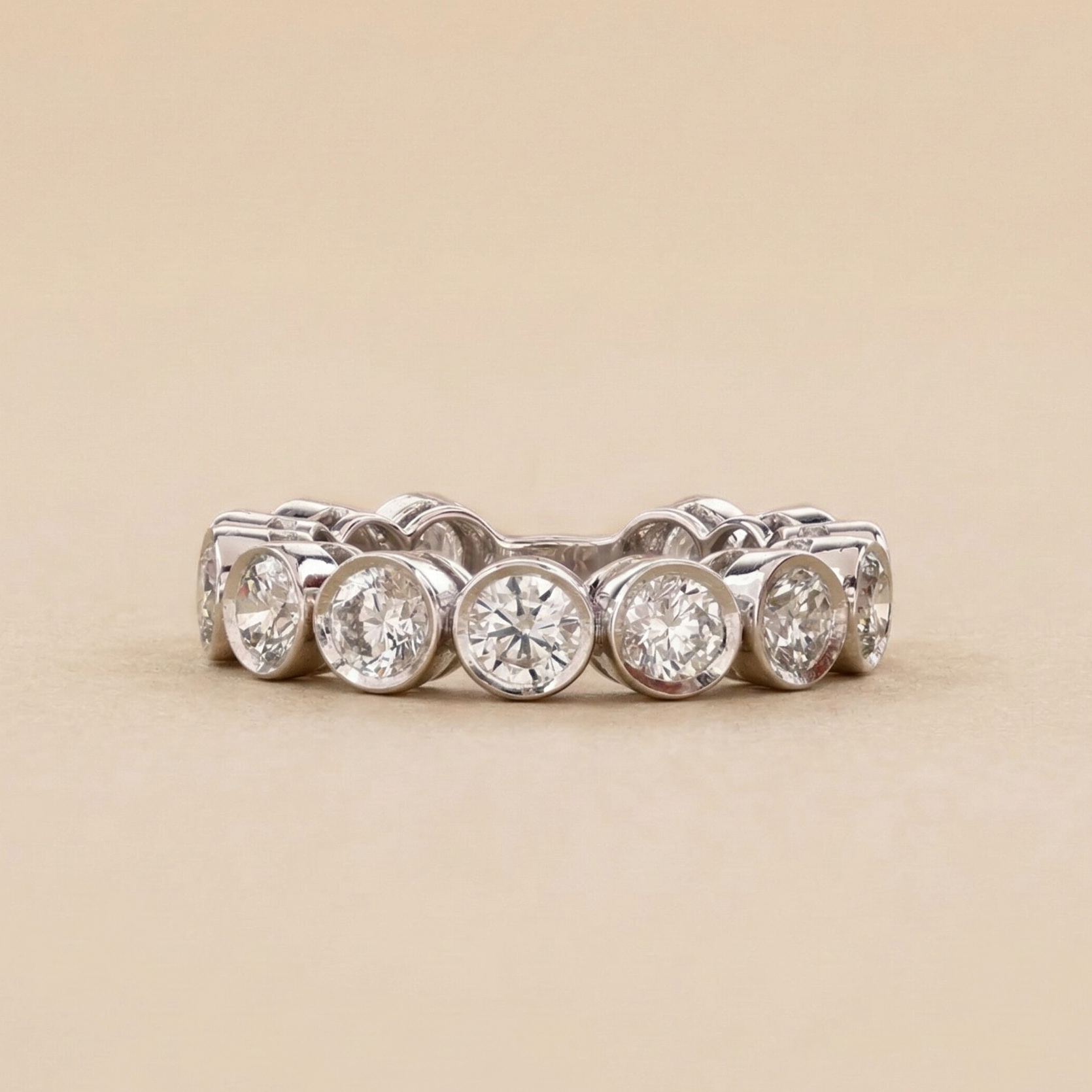 0.20ct Round Bezel Eternity Ring
