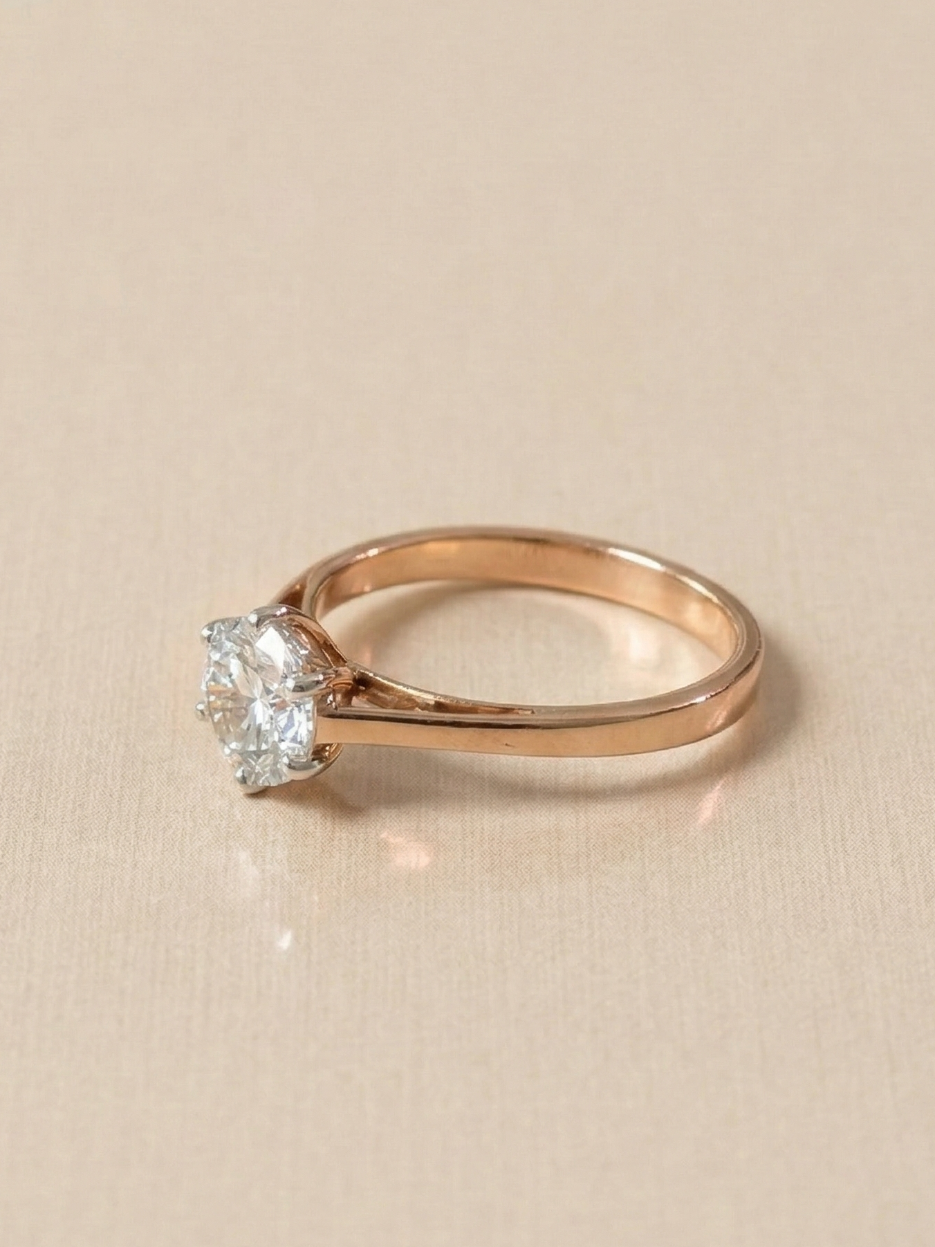 1 ct Round Ring