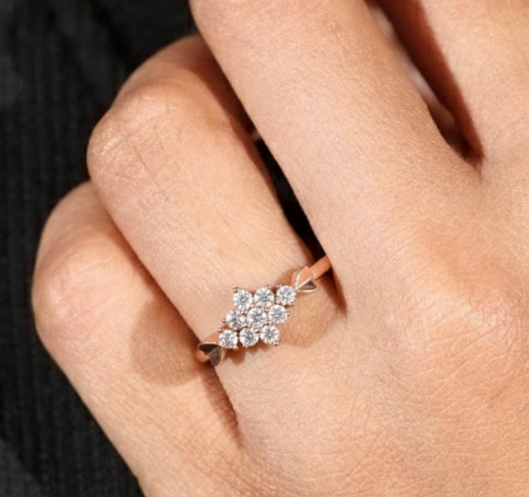 Diamond Bloom Ring