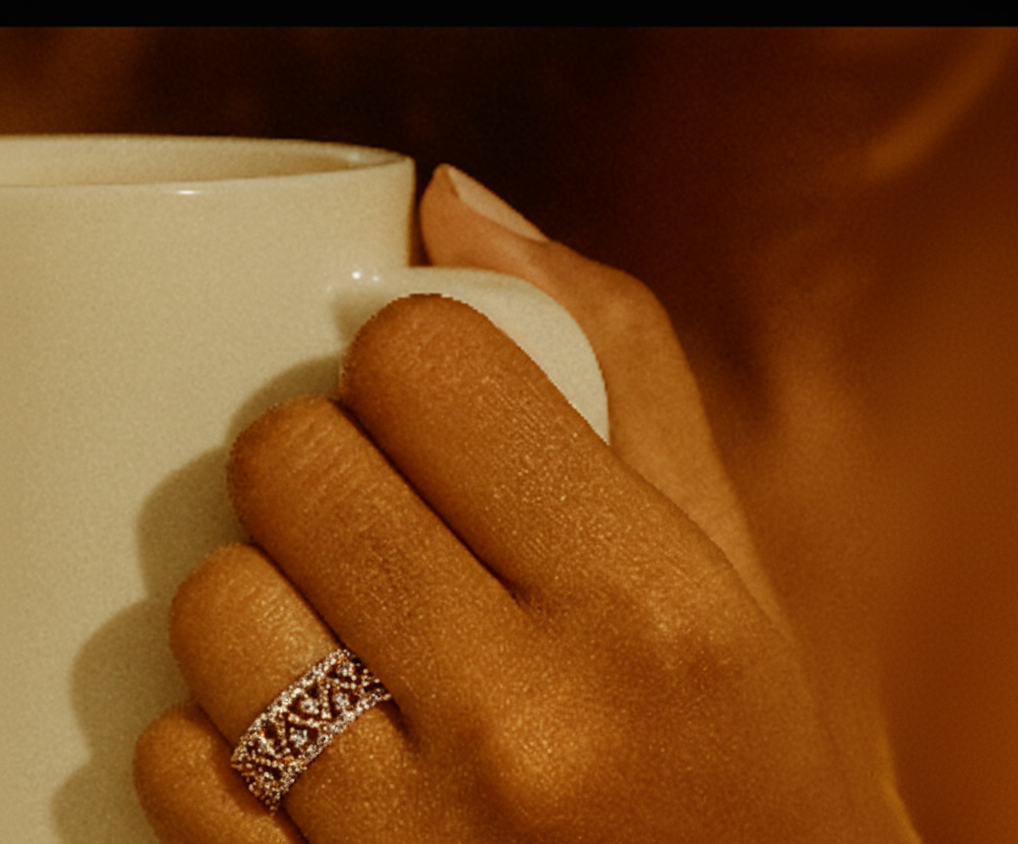 Diamond Stackable Band Ring