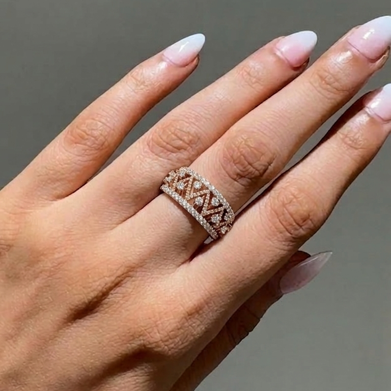 Diamond Stackable Band Ring