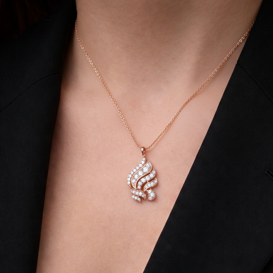 Aurora Fire Diamond Pendant