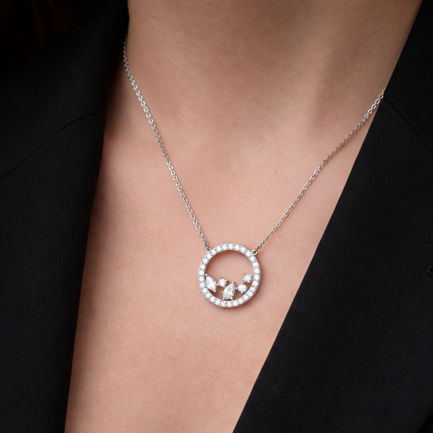 Celestial circle pendant