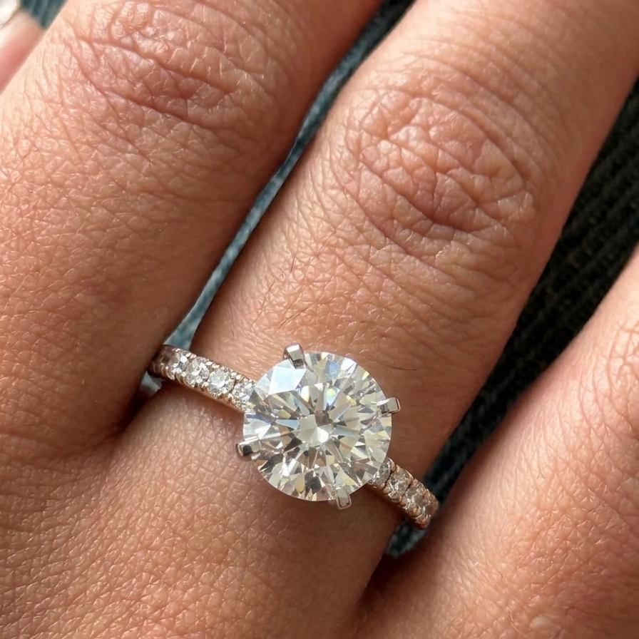 3ct Round Ring