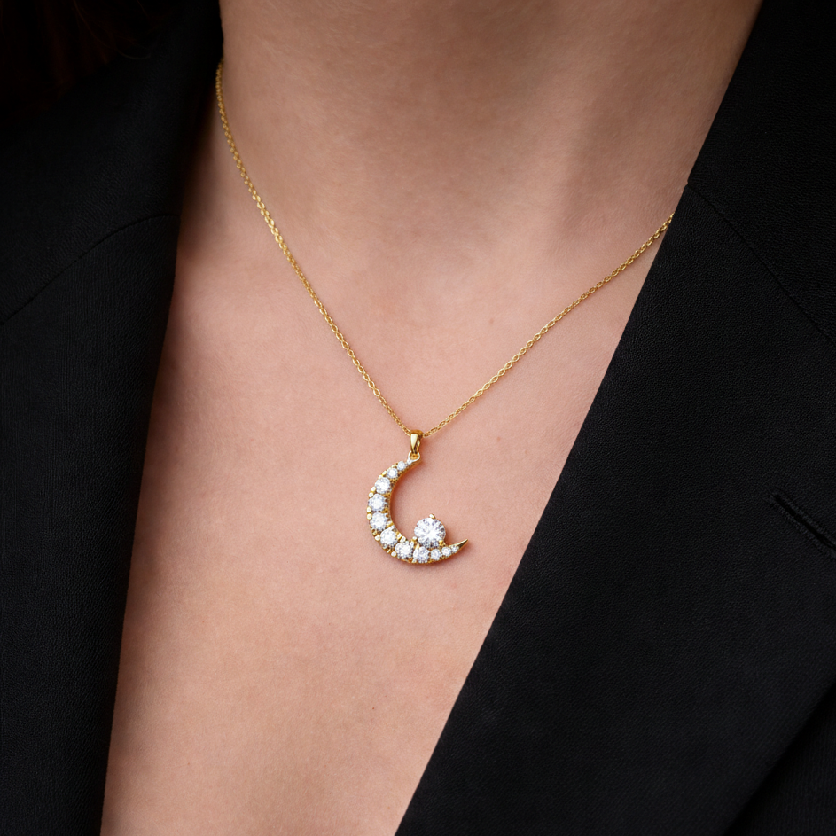 Celestial Crescent Charm