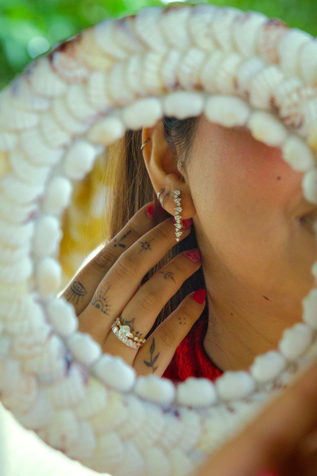 Pear Loop Earring Small