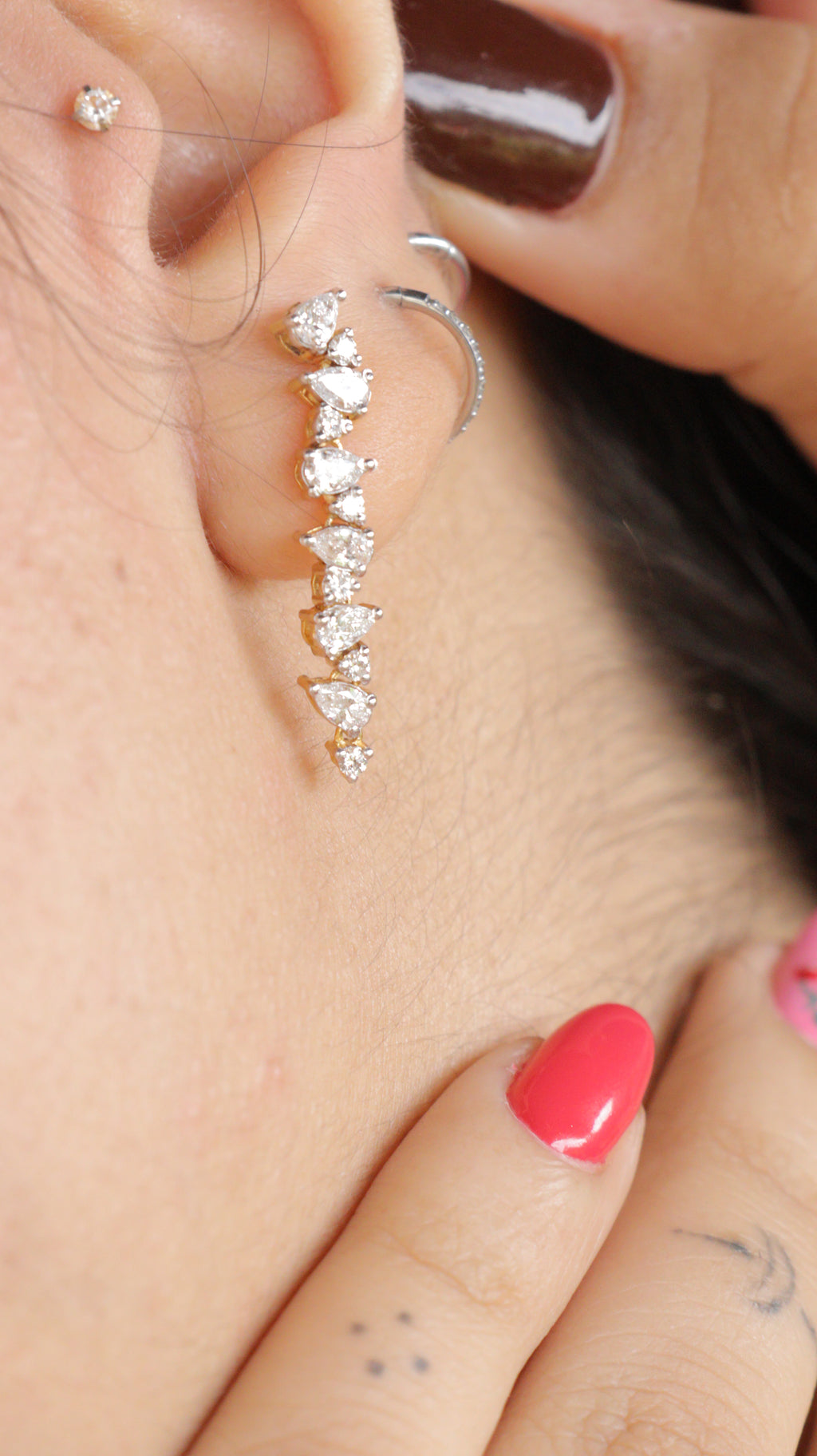 Pear Loop Earring Small