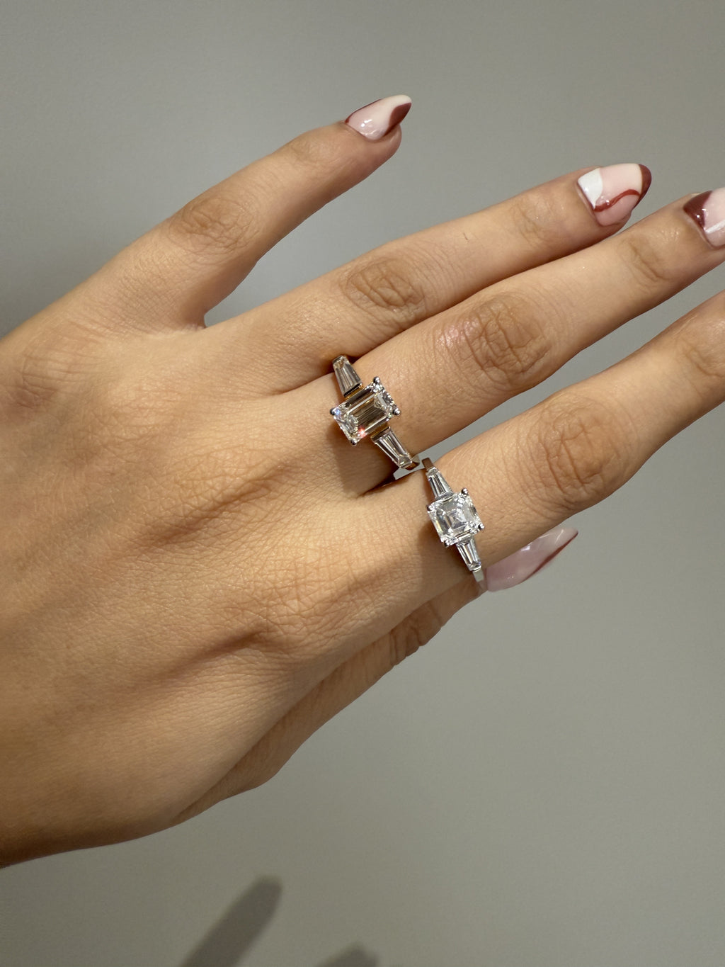 Emerald and Baguette cut Ring