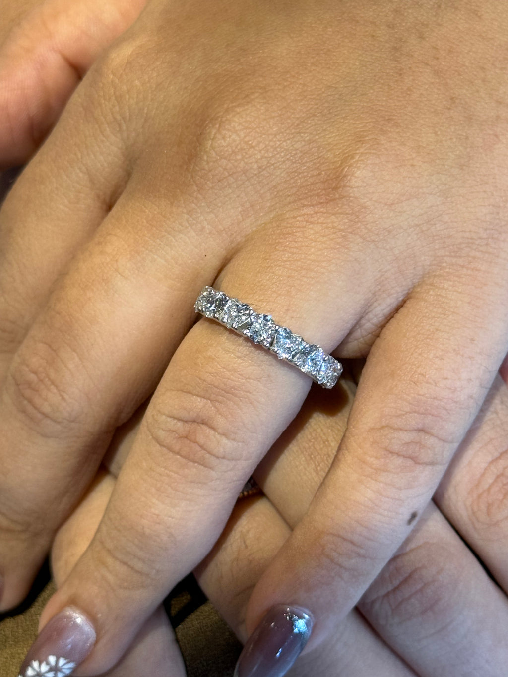 Round & Heart Eternity Ring