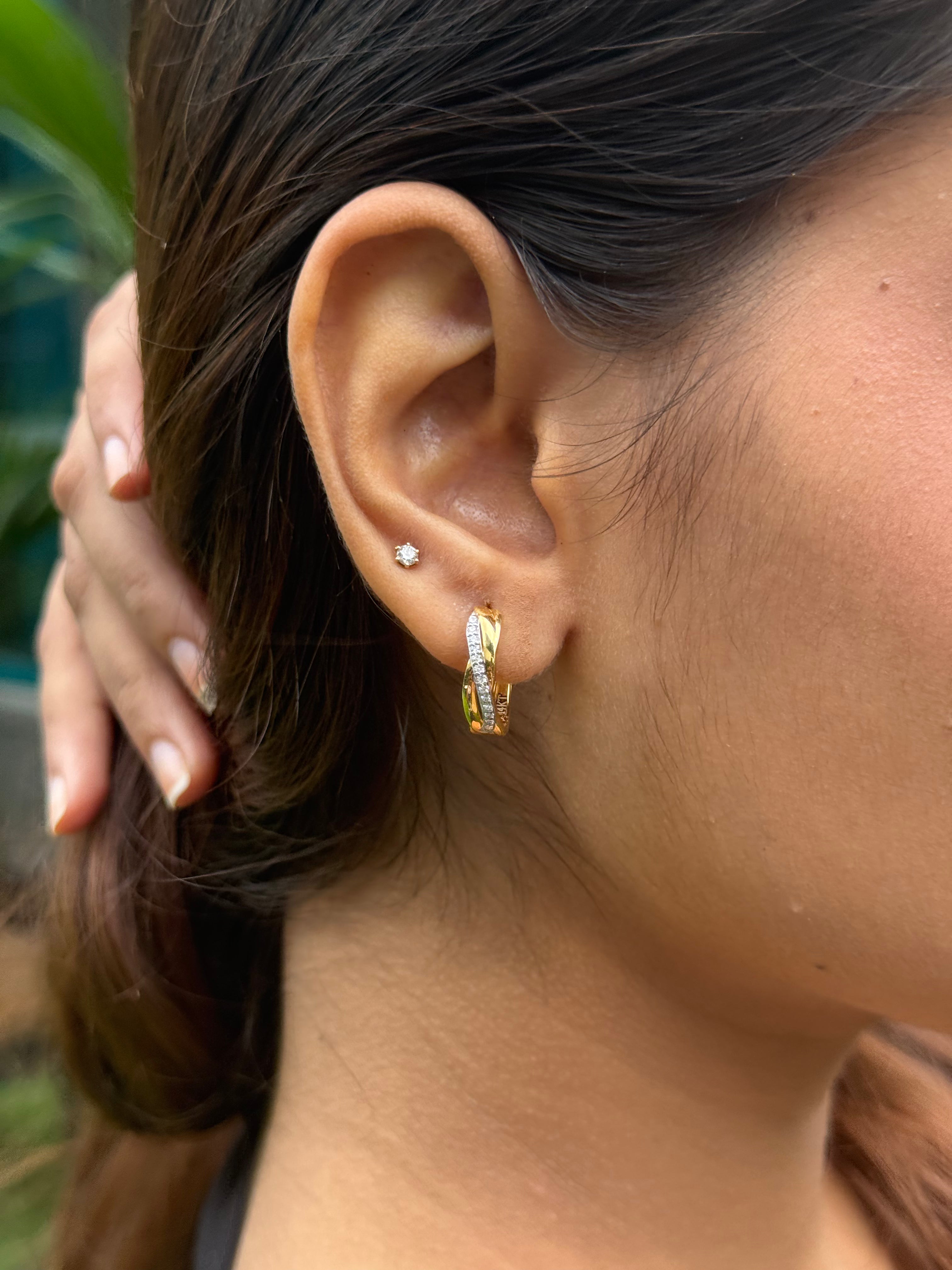 Twisted Hoop Earrings