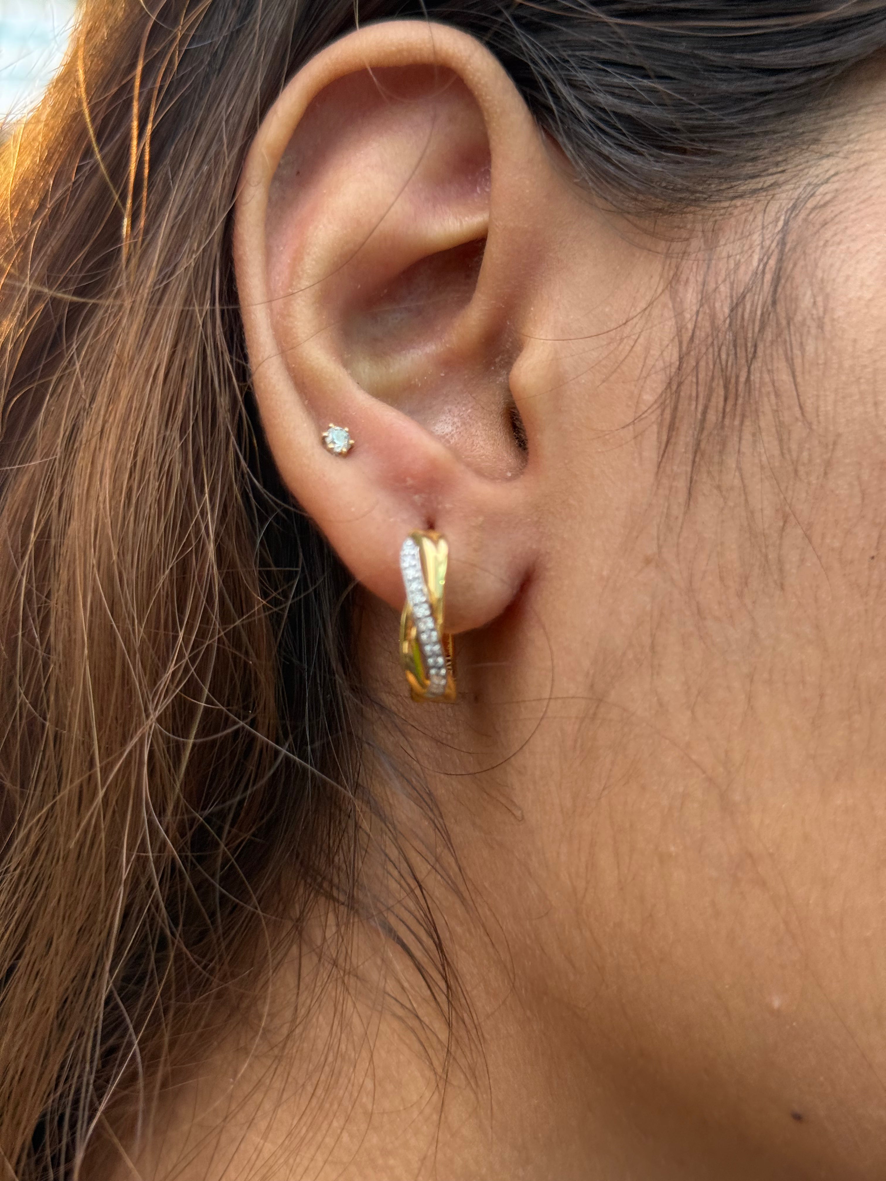 Twisted Hoop Earrings