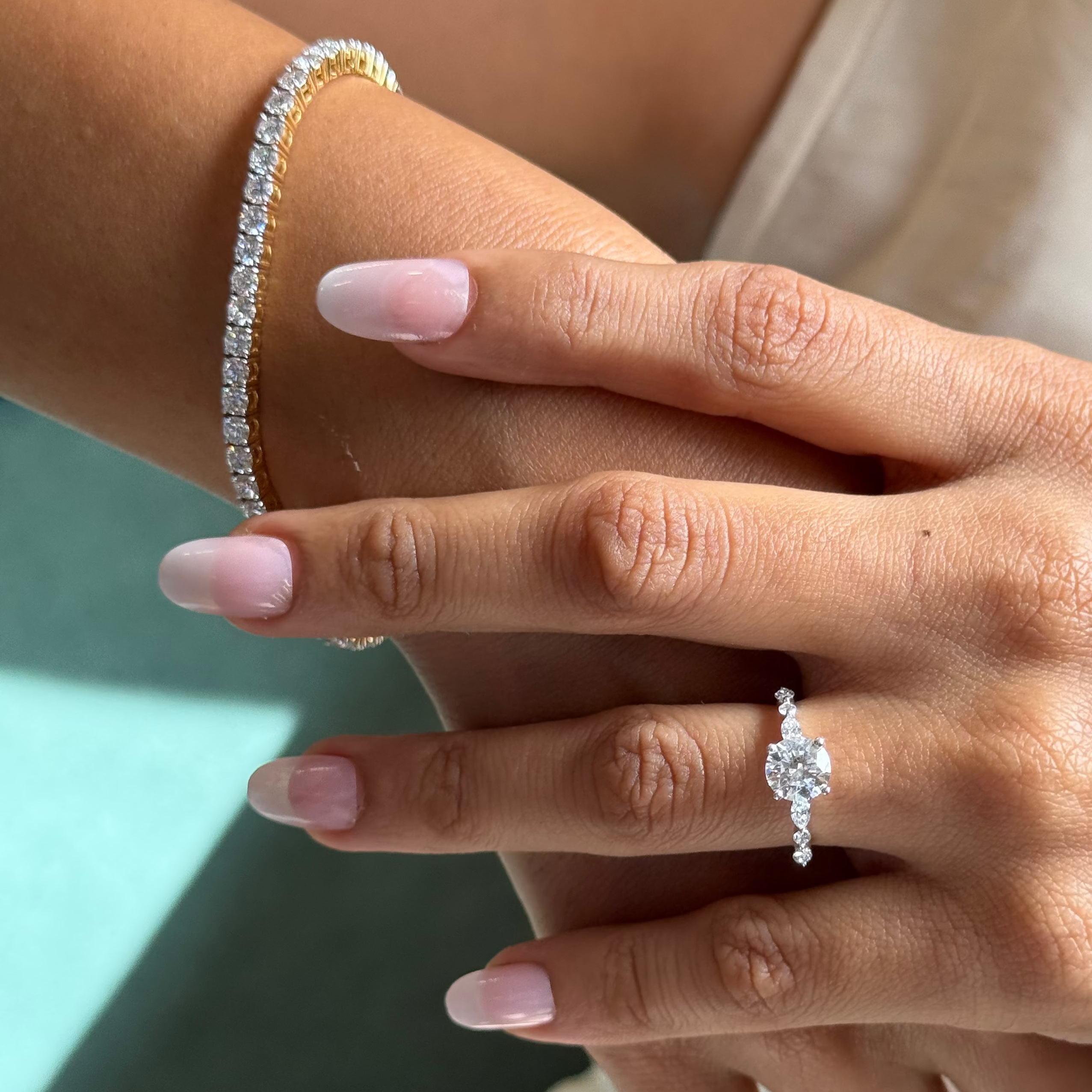 0.10ct Each Diamond Tennis Bracelet