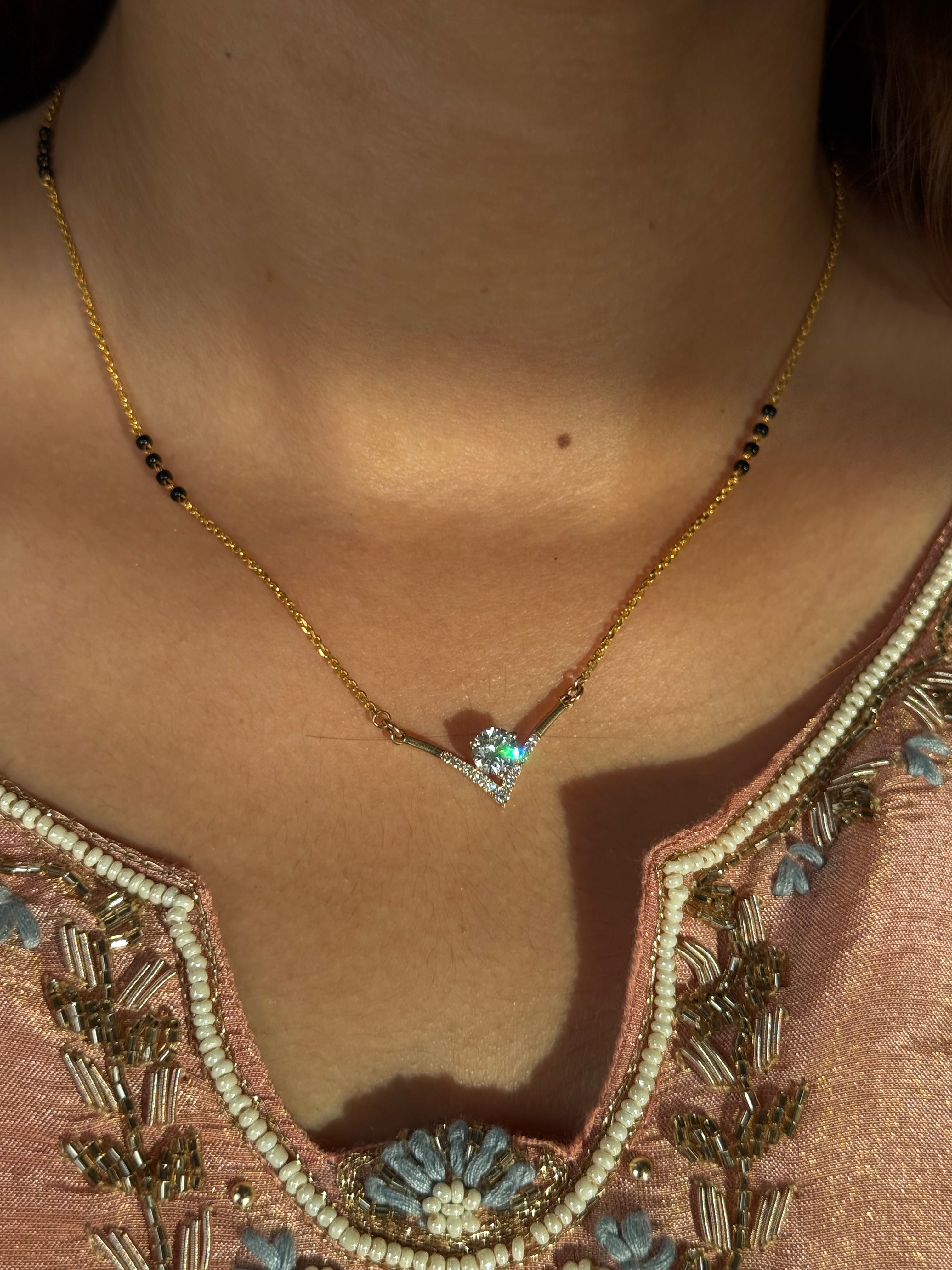 Eterna V Diamond Mangalsutra