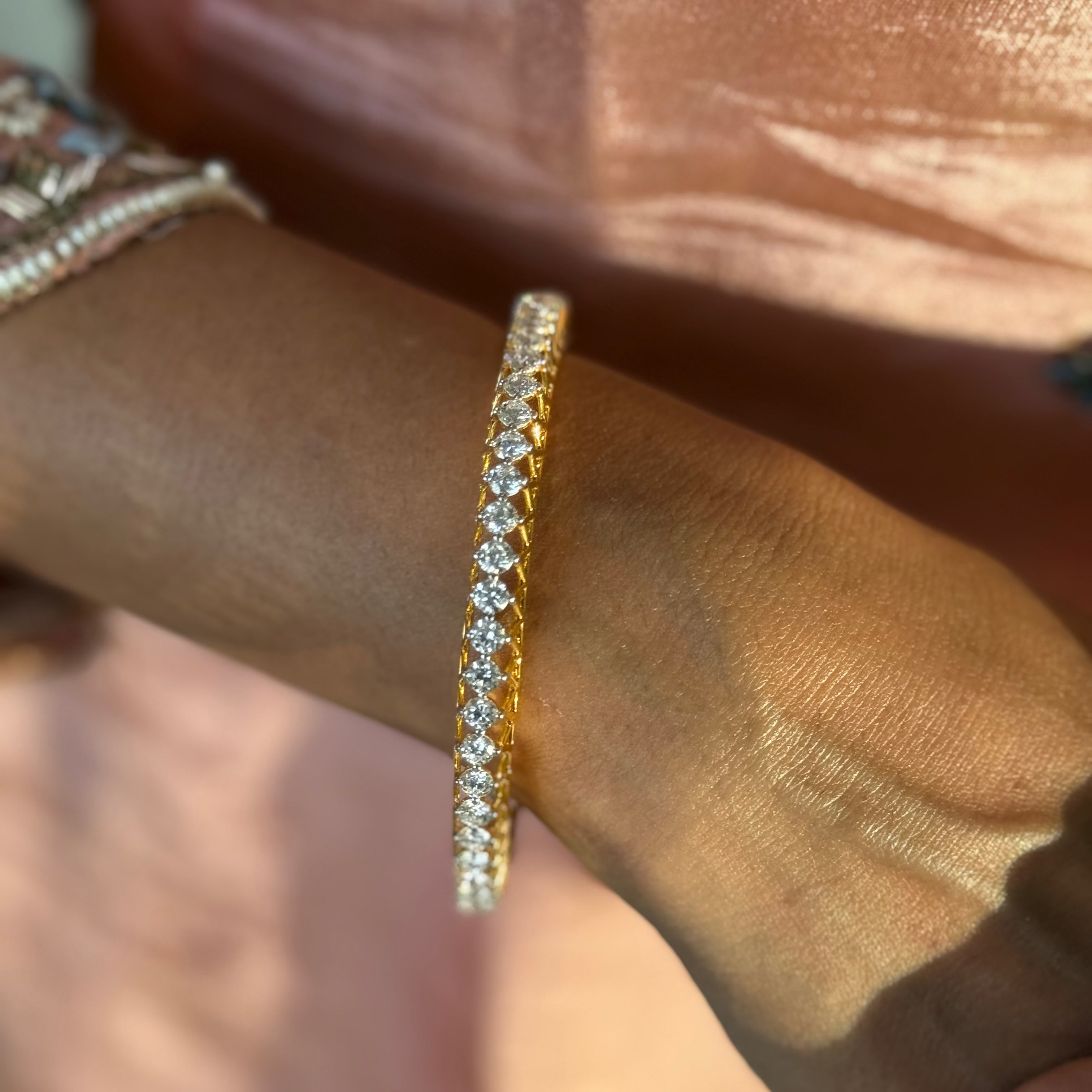 0.15ct Each Diamond bangle
