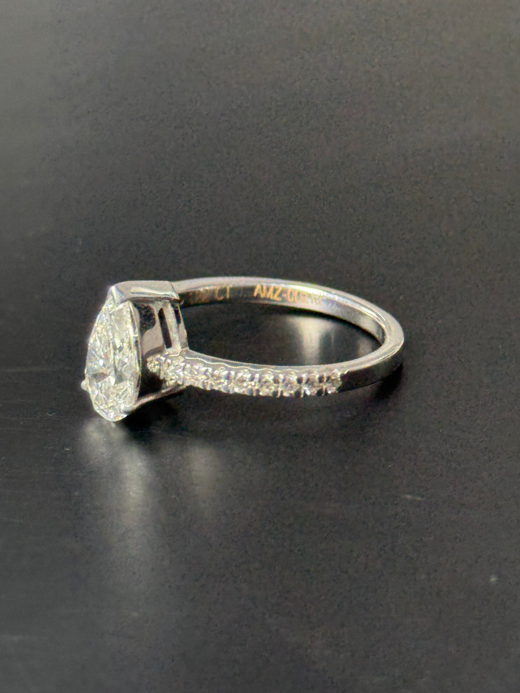 Pear Cut Diamond Ring