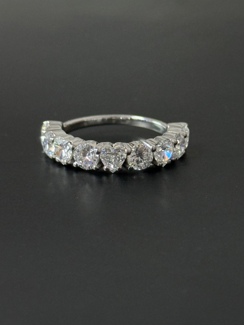 Round & Heart Eternity Ring