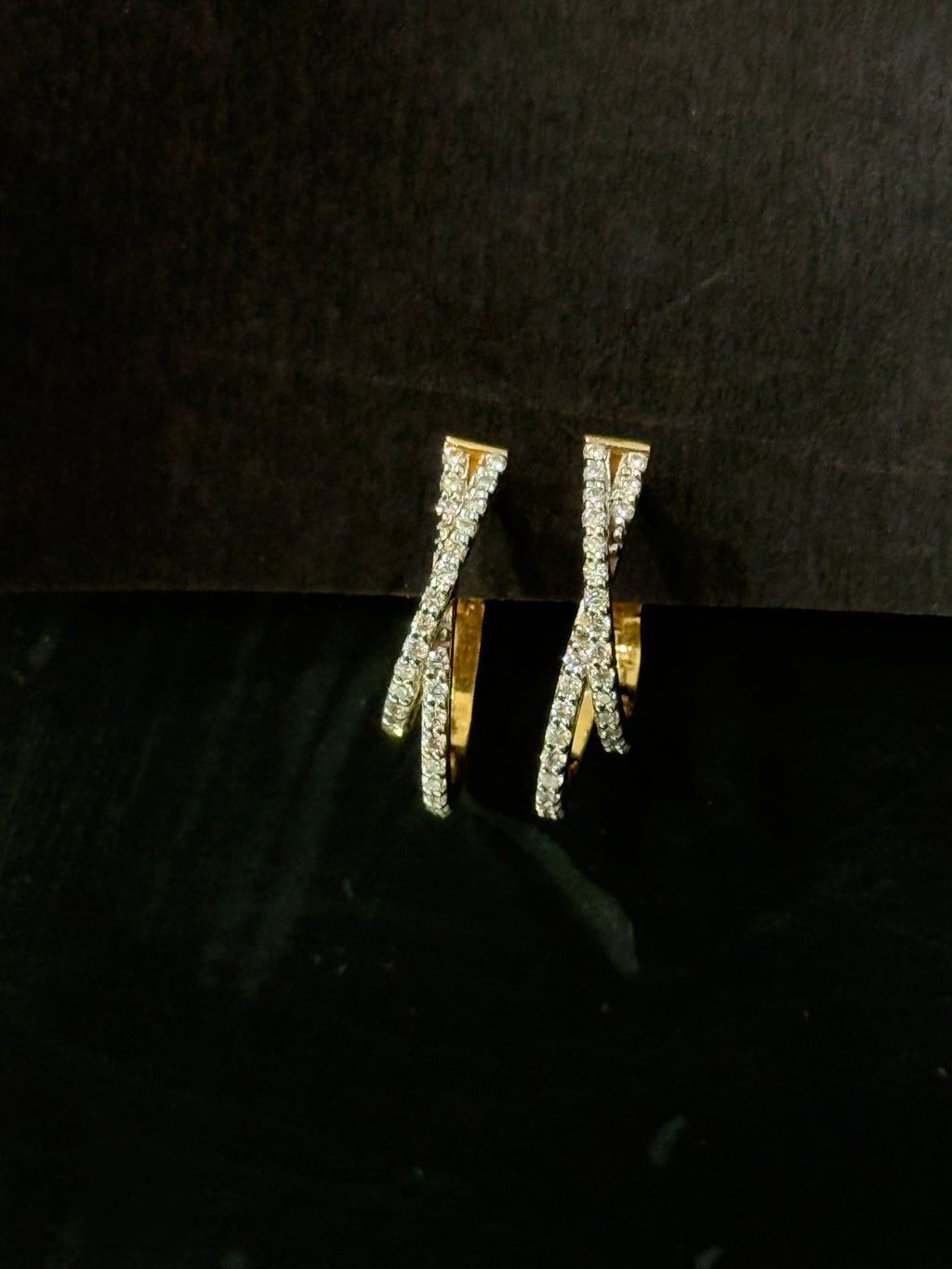 Diamond Hoop Earrings