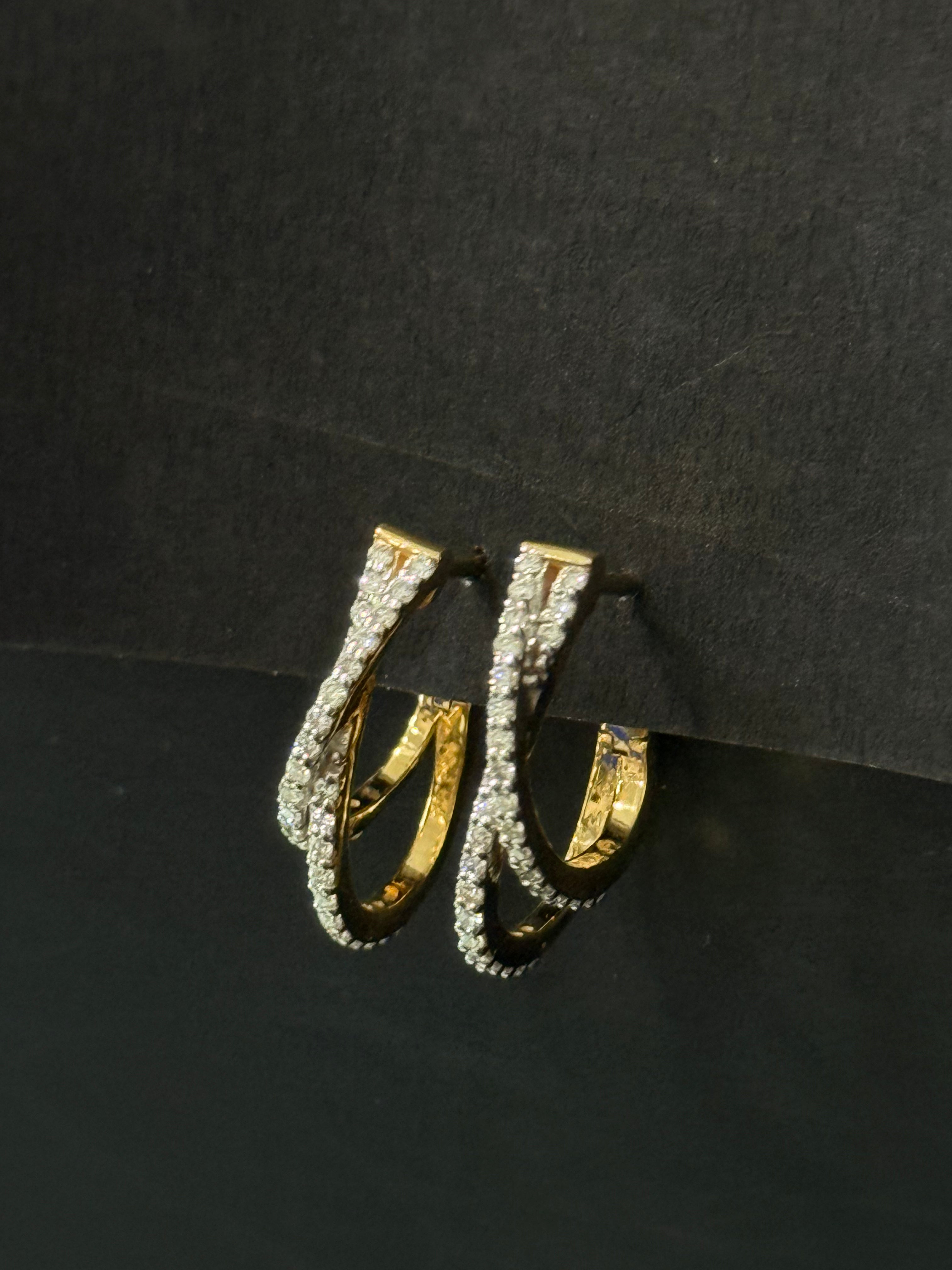 Diamond Hoop Earrings