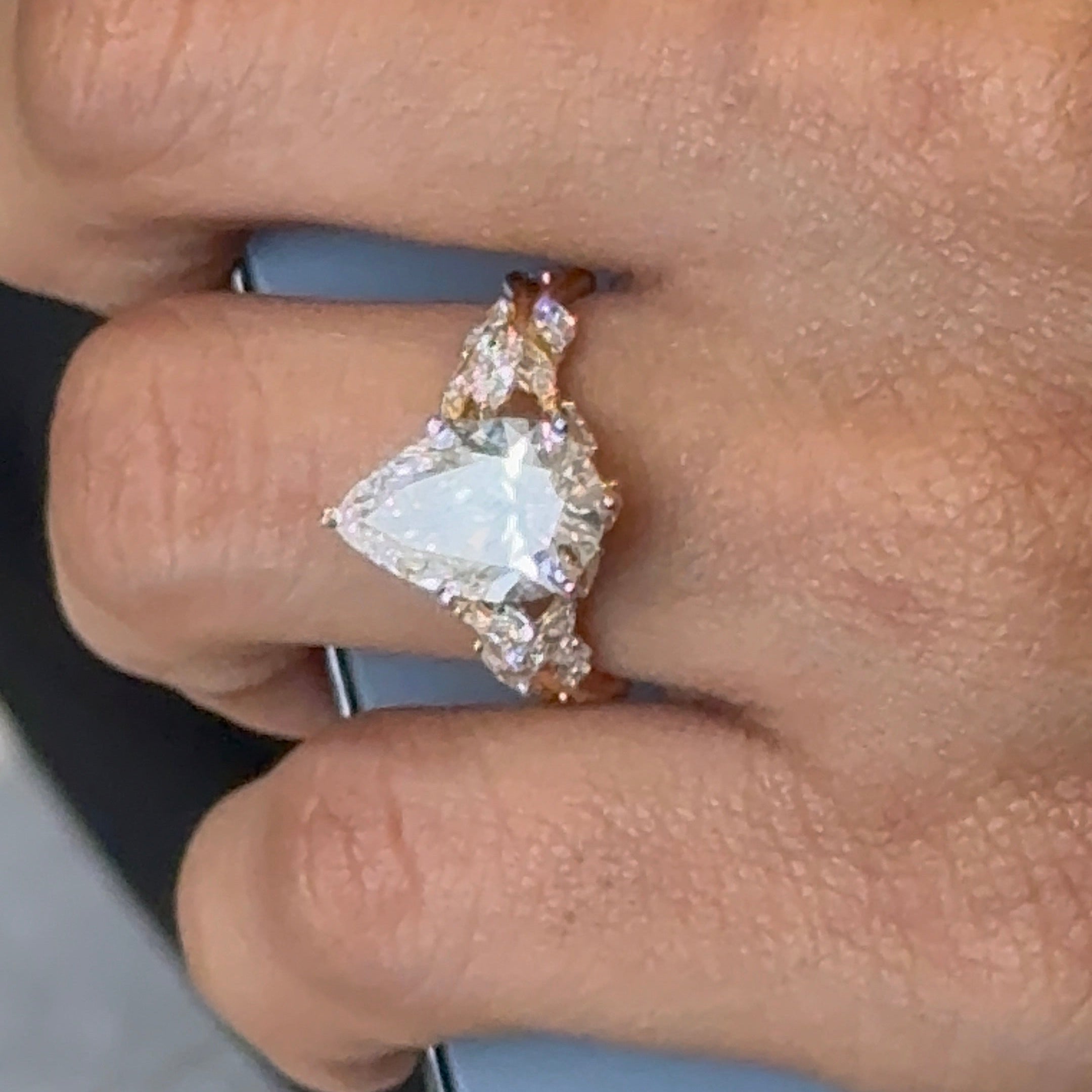 Pear Nature inspired Ring