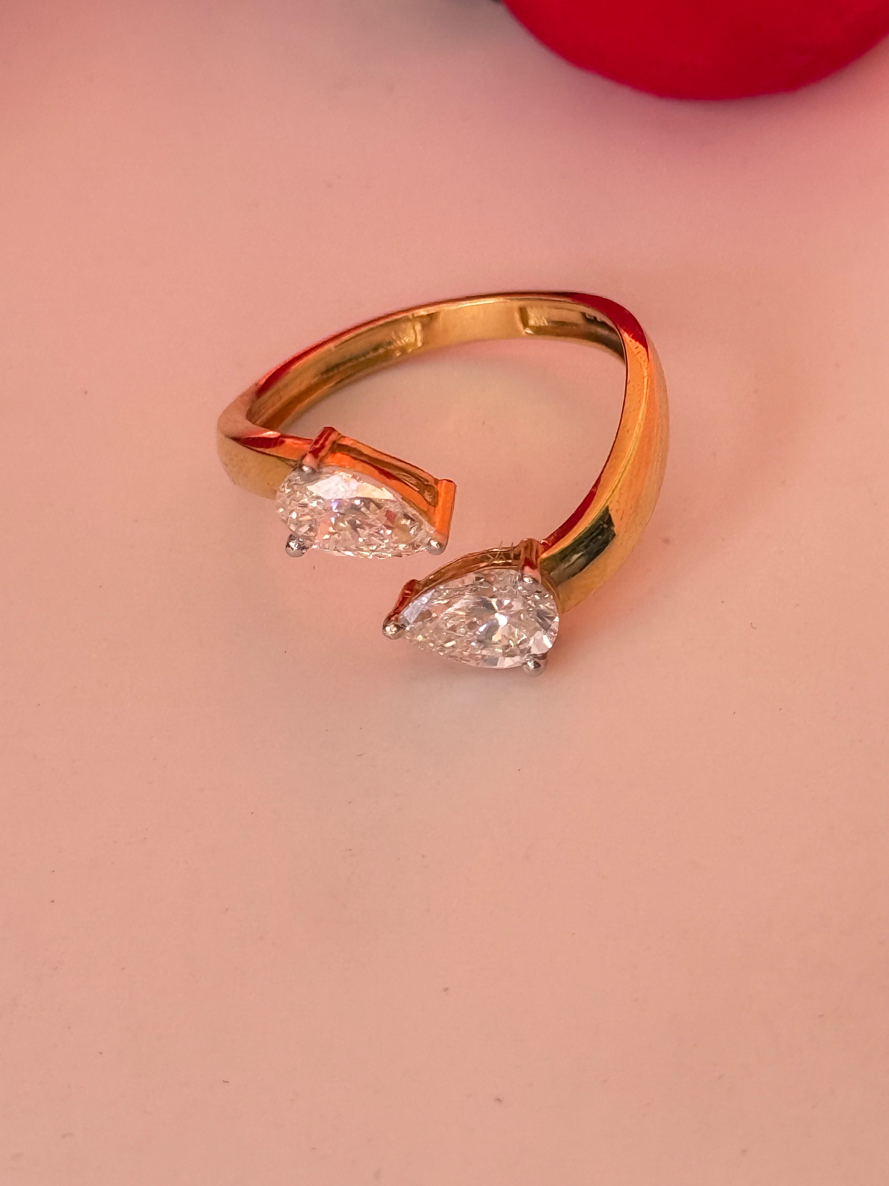 Pear Duo Ring