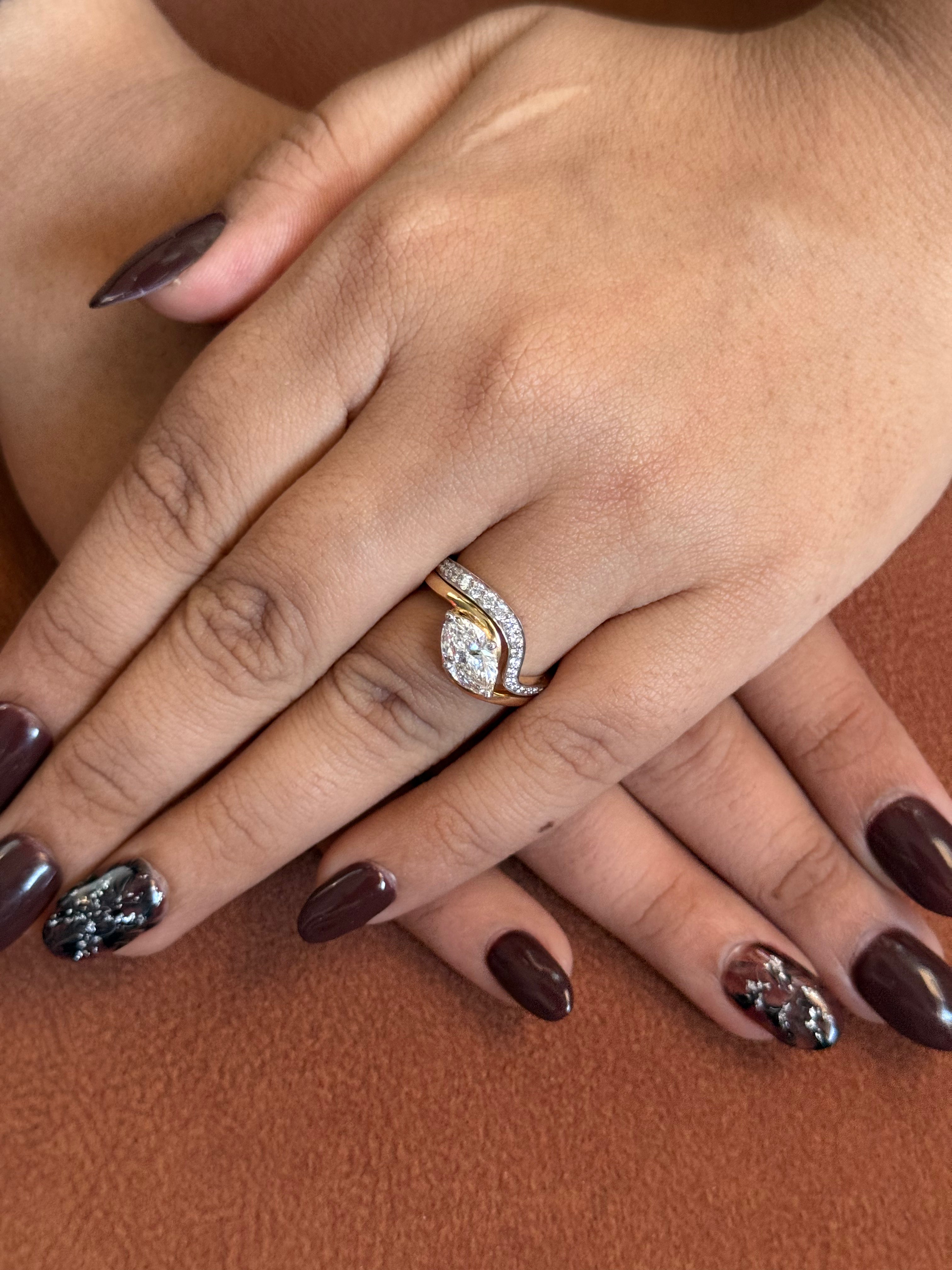 Marquise Stackable Ring