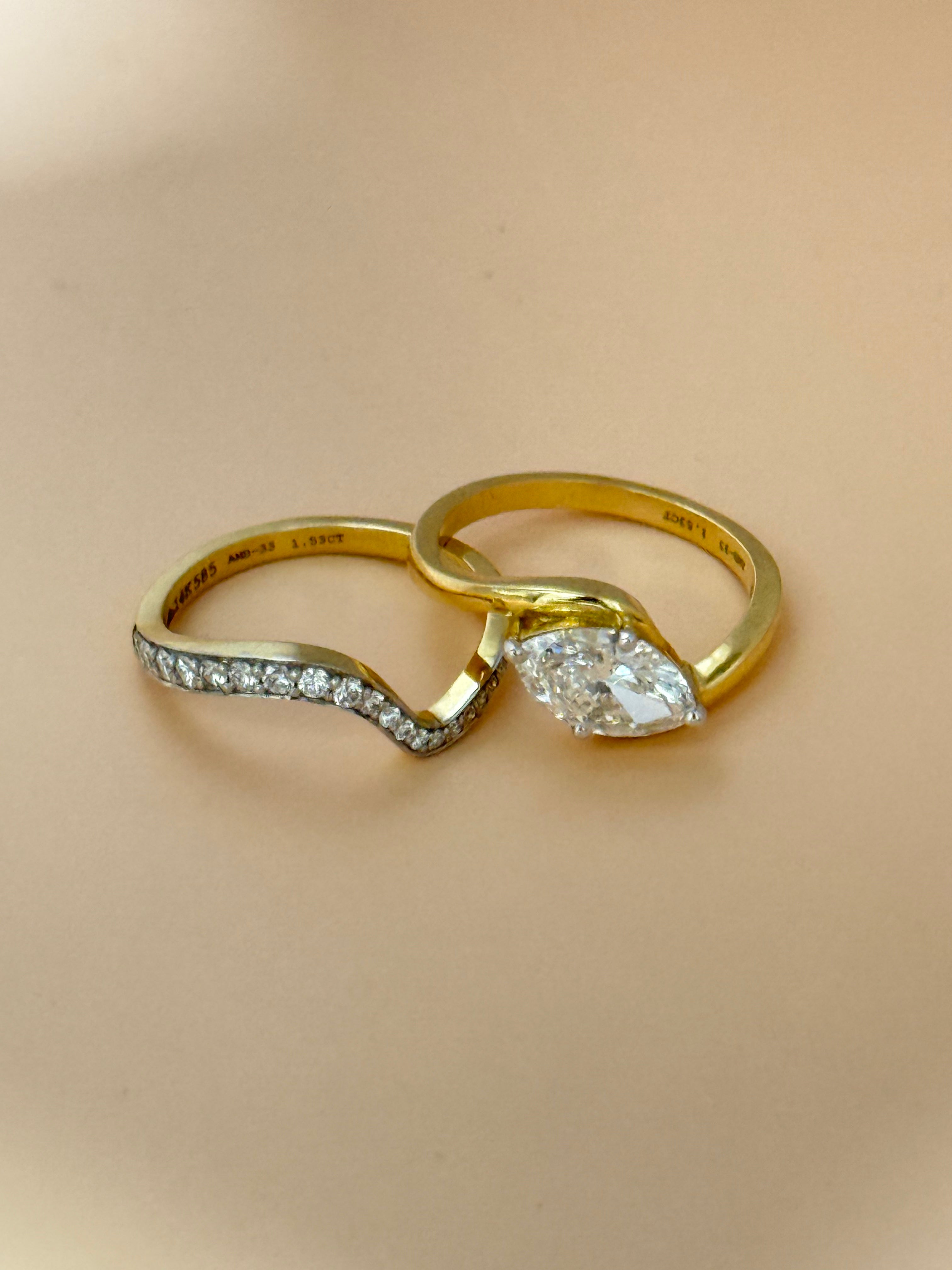 Marquise Stackable Ring