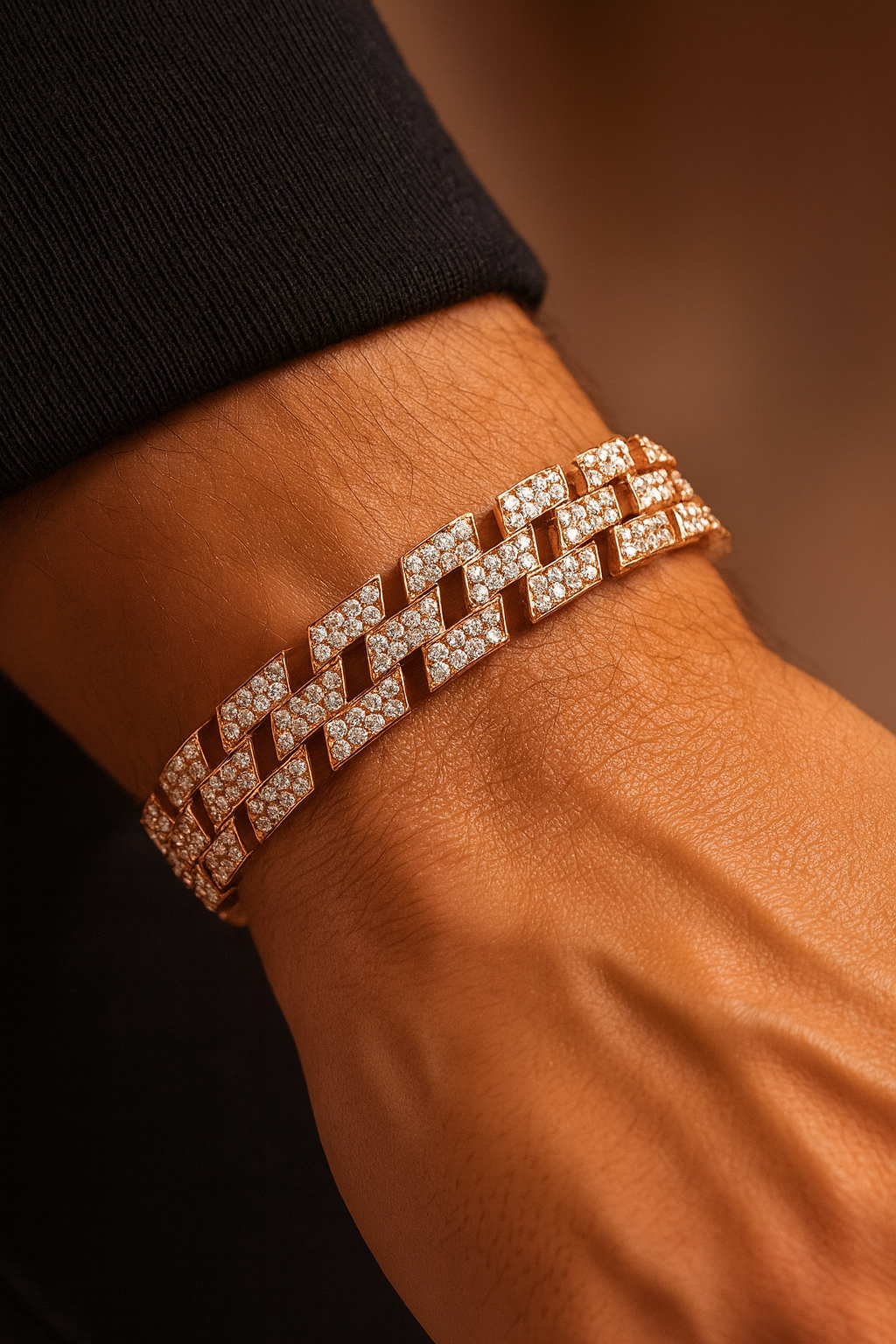 Pave Diamond Link Bracelet