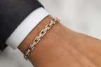 Dual-Tone Link Charm Bracelet
