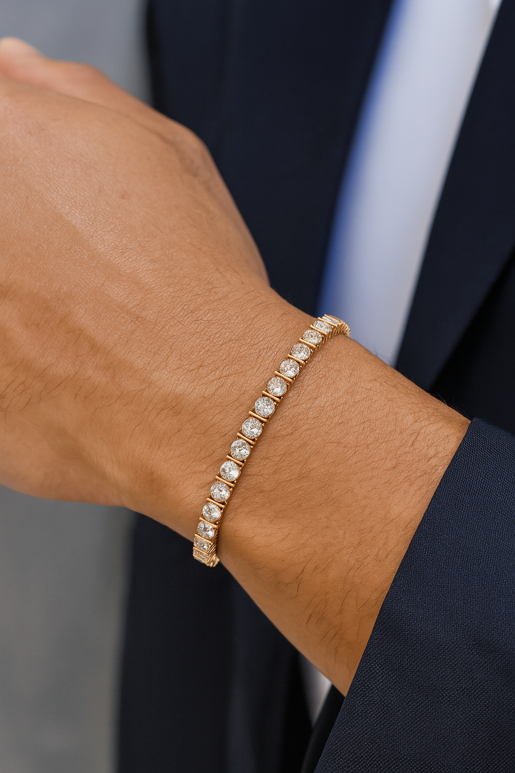 Linear Luxe Men’s Bracelet