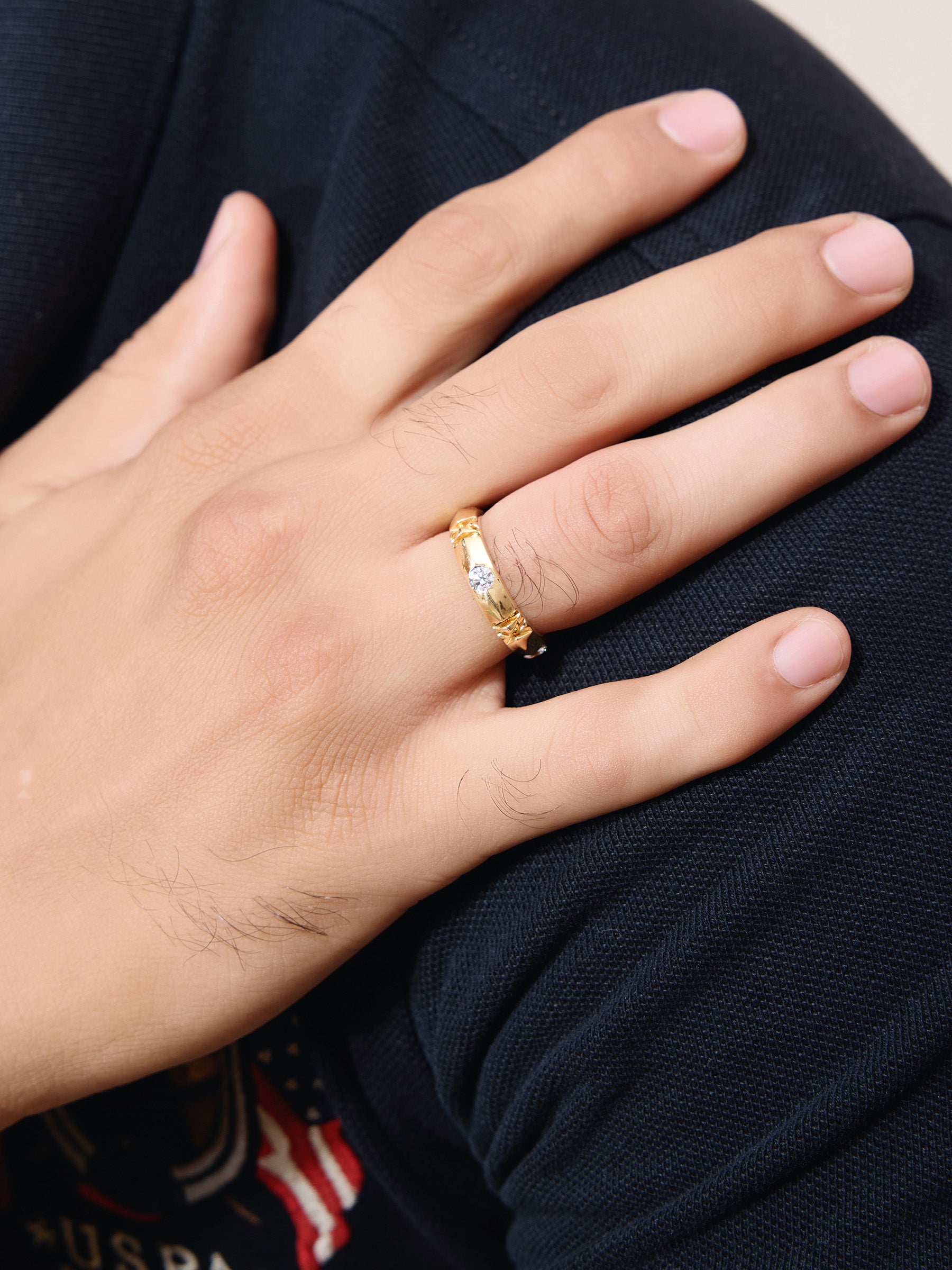 Tiffany Inspired Mens Ring