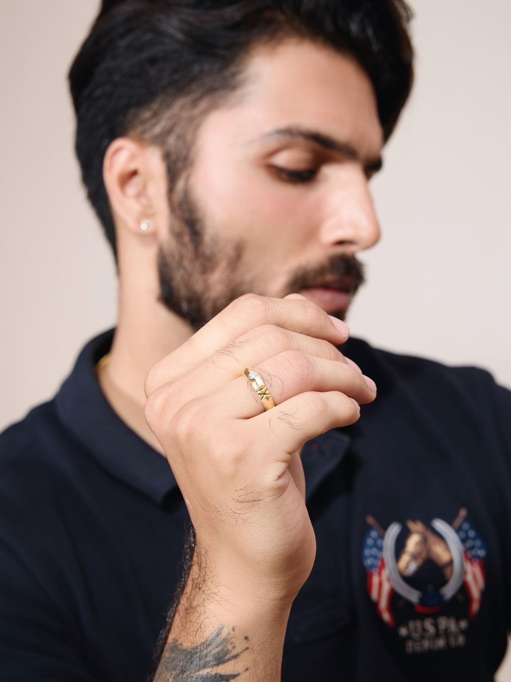 Tiffany Inspired Mens Ring