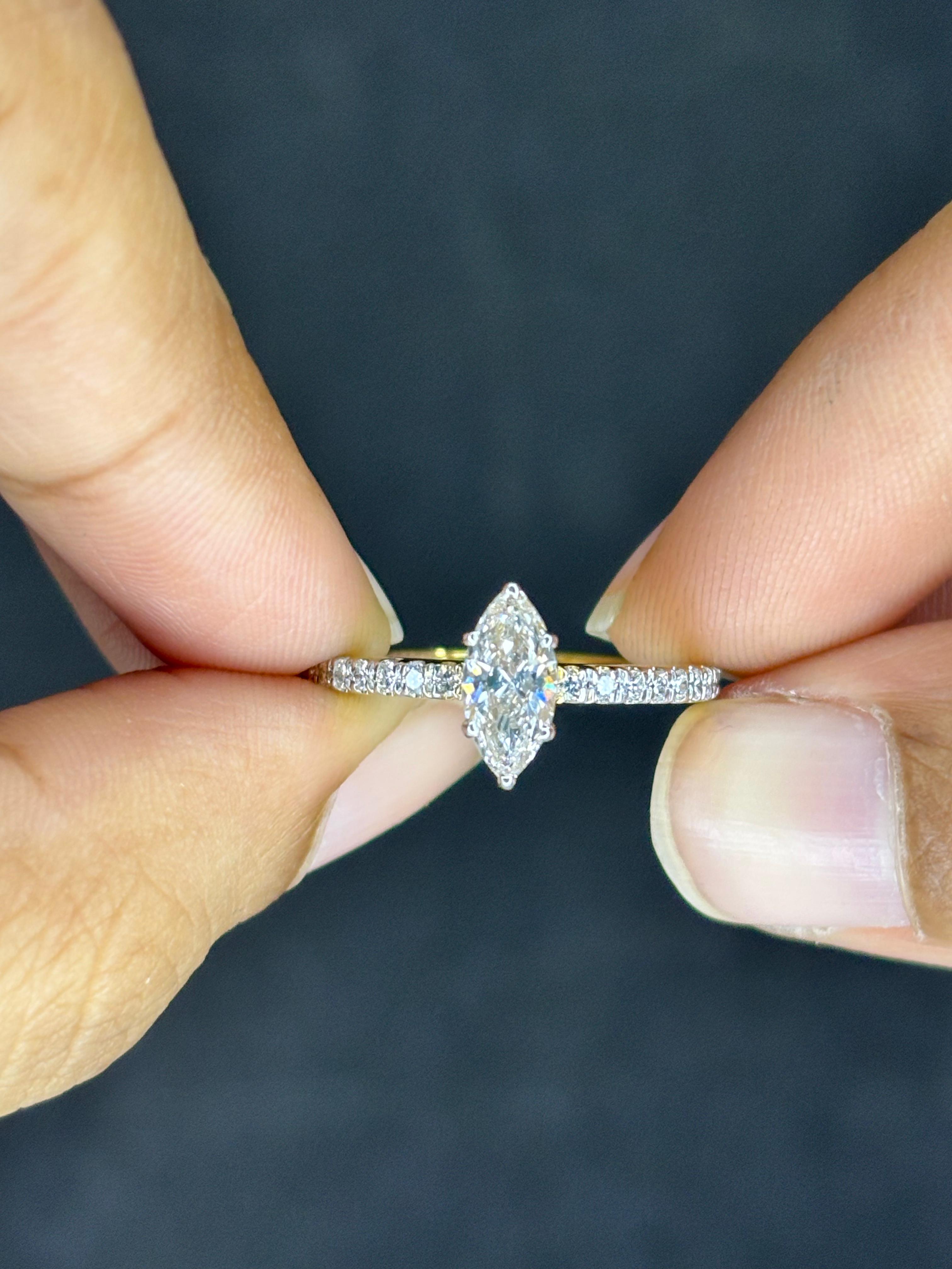 Vintage Marquise Engagement Ring