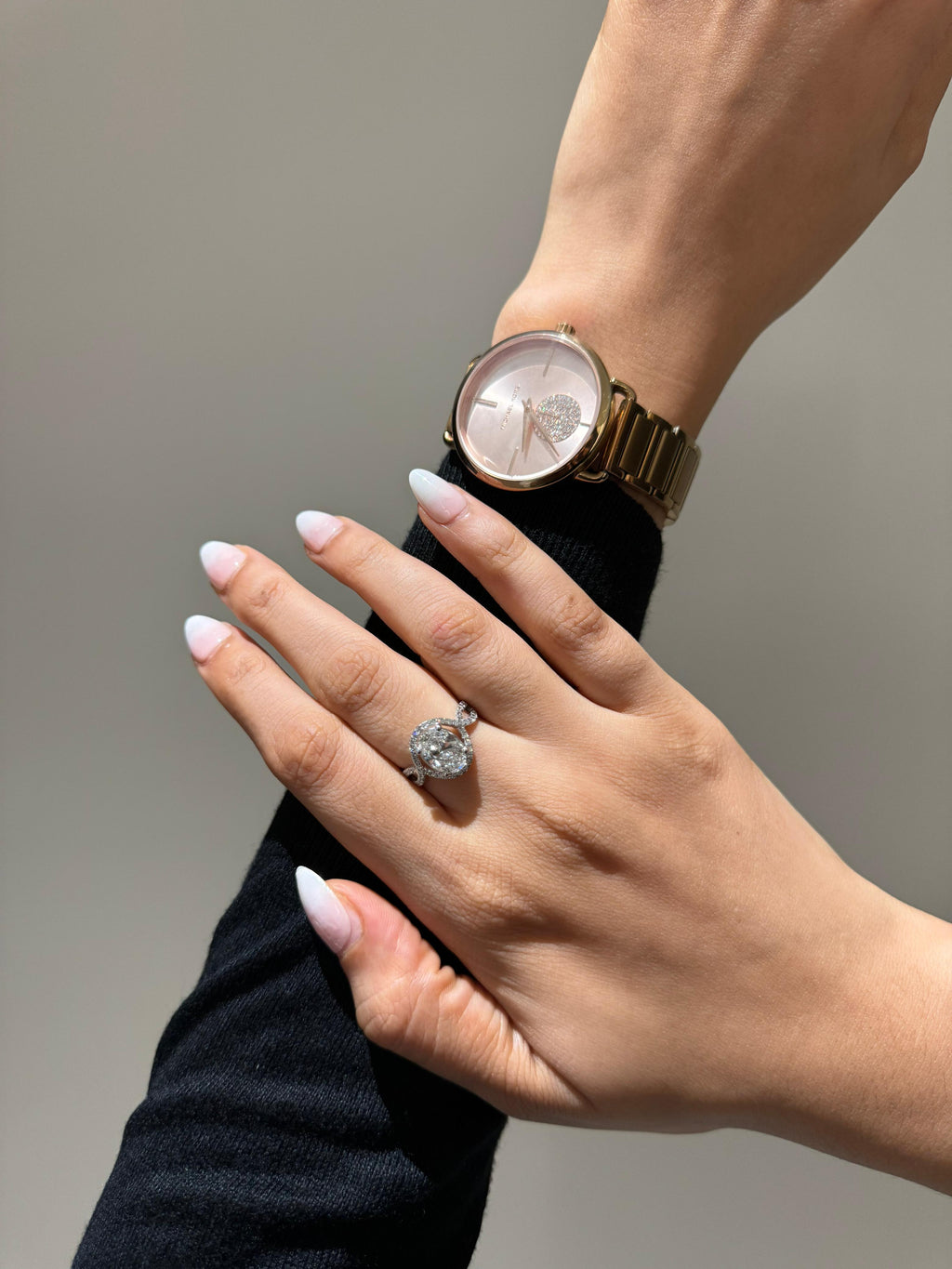 Infinity Glow Oval cut  Engagement Ring