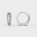 Two Line hoop Men's Earrings